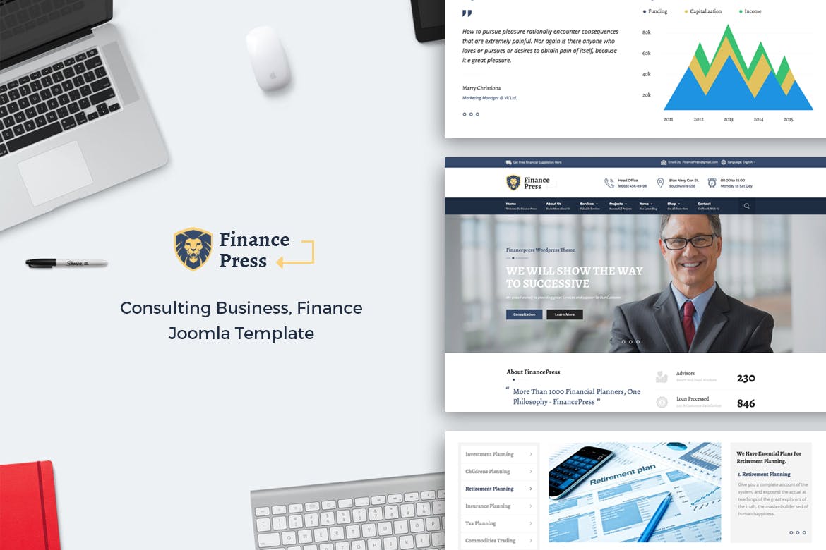 Finance Press – Consulting Business Joomla theme