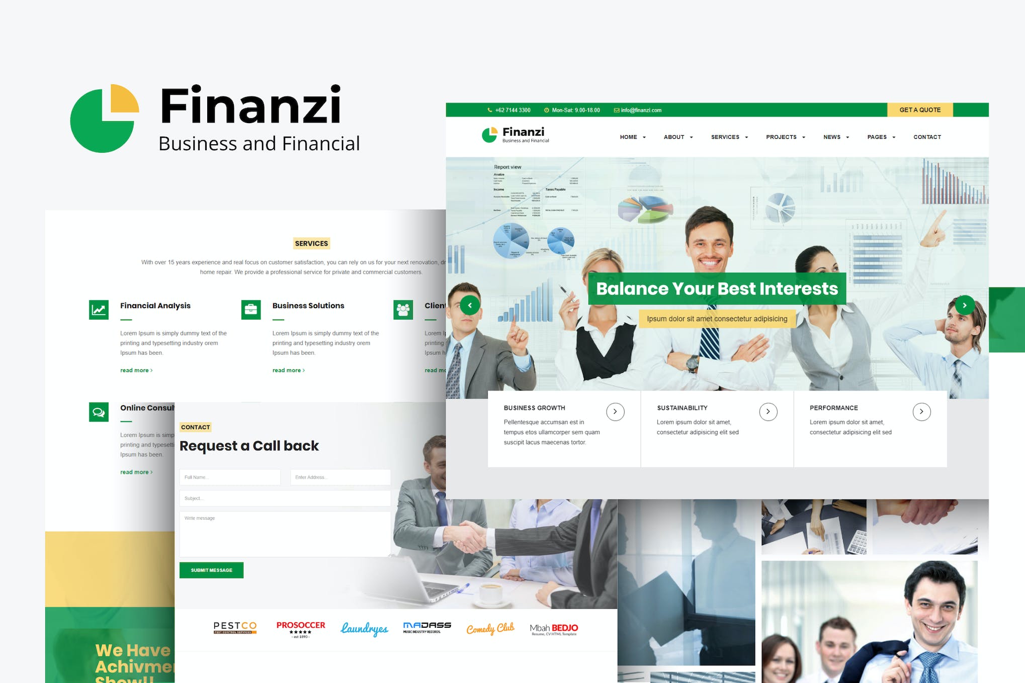 Finanzi – Finance and Business HTML Template