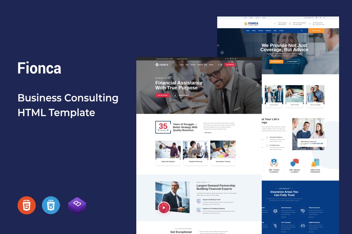 Fionca – Business & Finance HTML Template