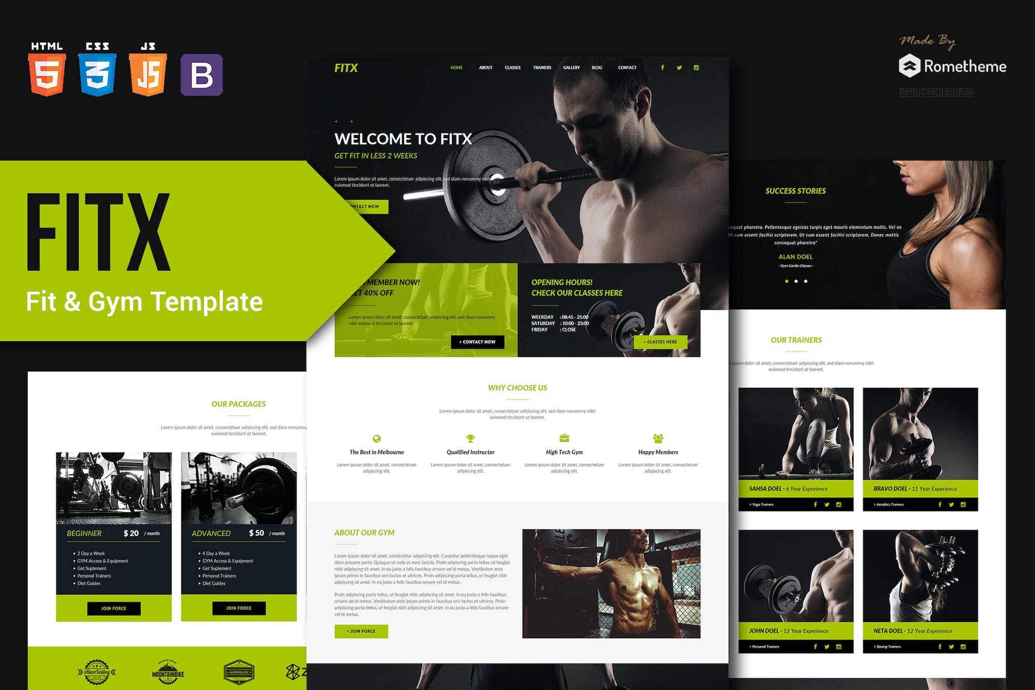 FitX – Fitness & Gym HTML Template RS