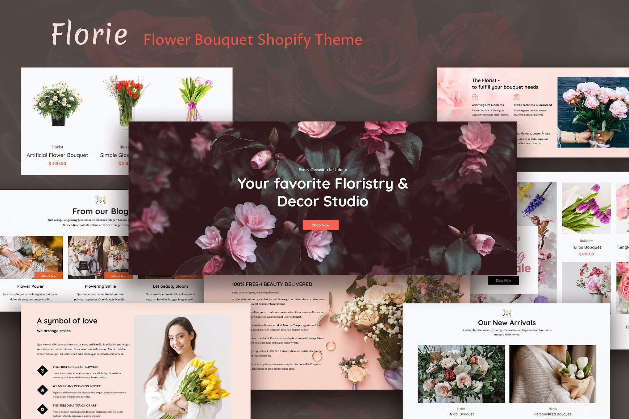 Florie – Flower Shop, Florist Store Shopify Theme