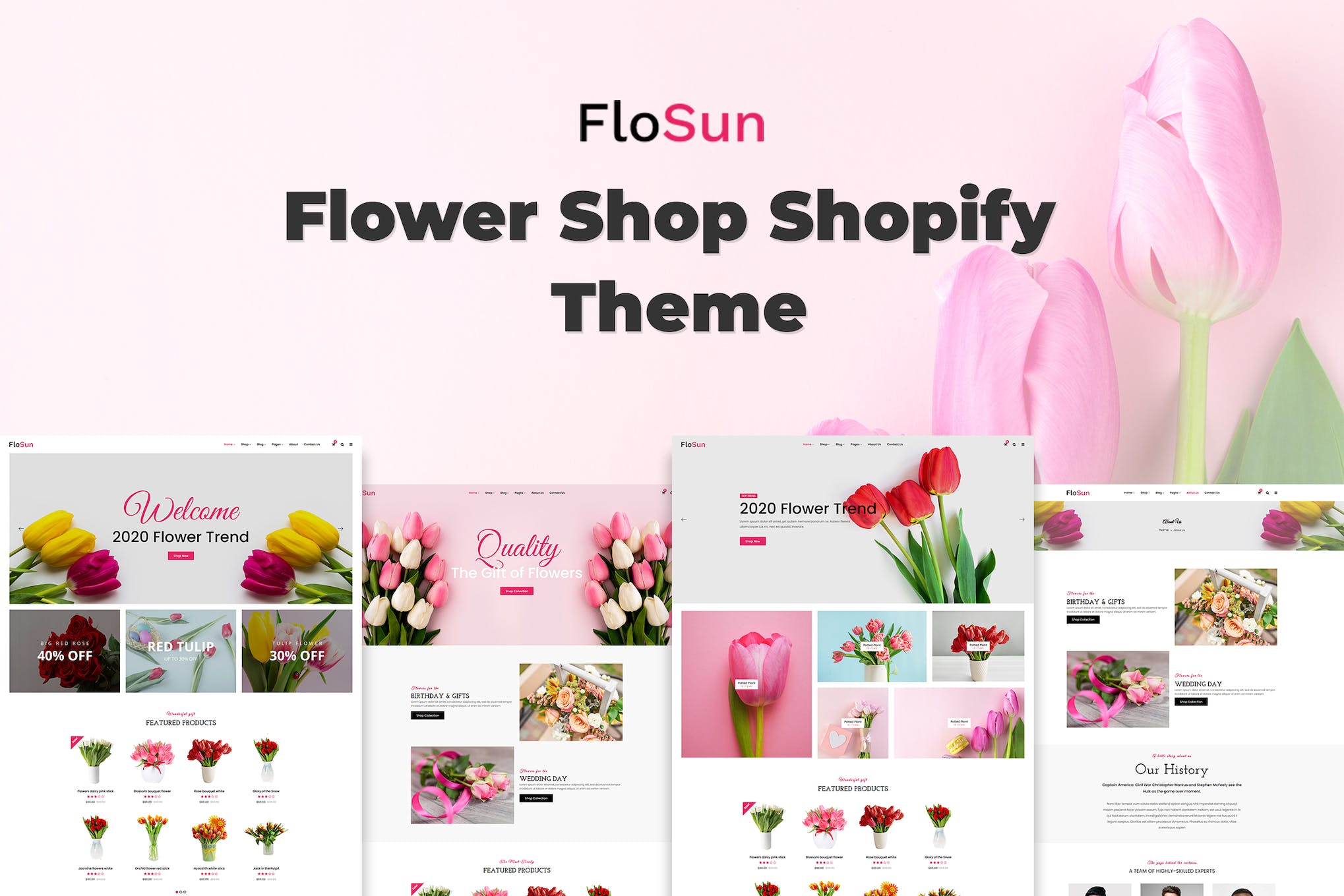 Flosun – Flower Shop Shopify Theme