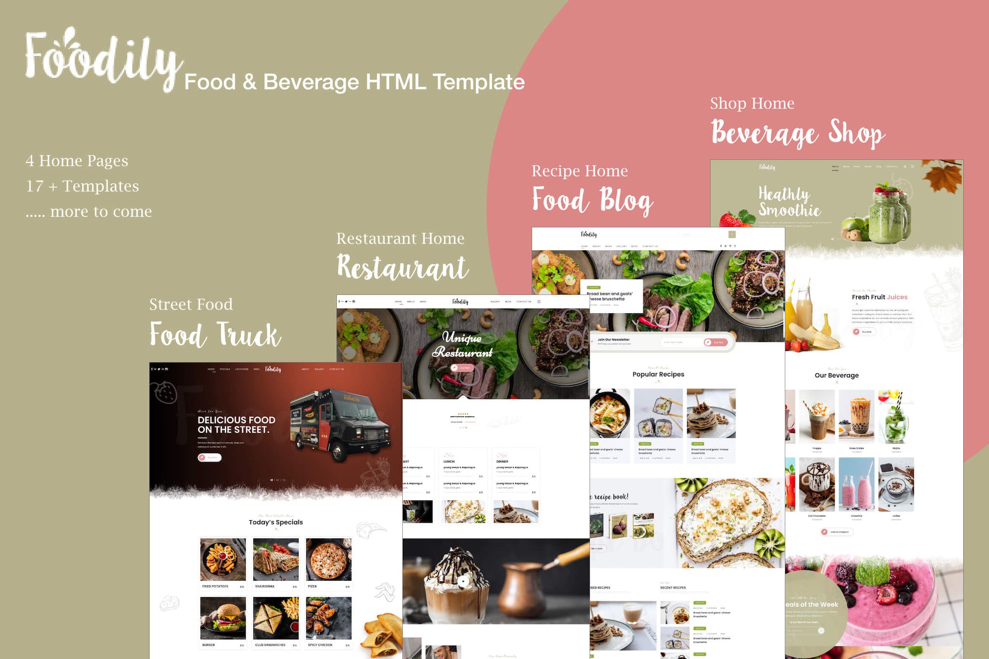 Foodily – Food and Beverage Shop HTML Template