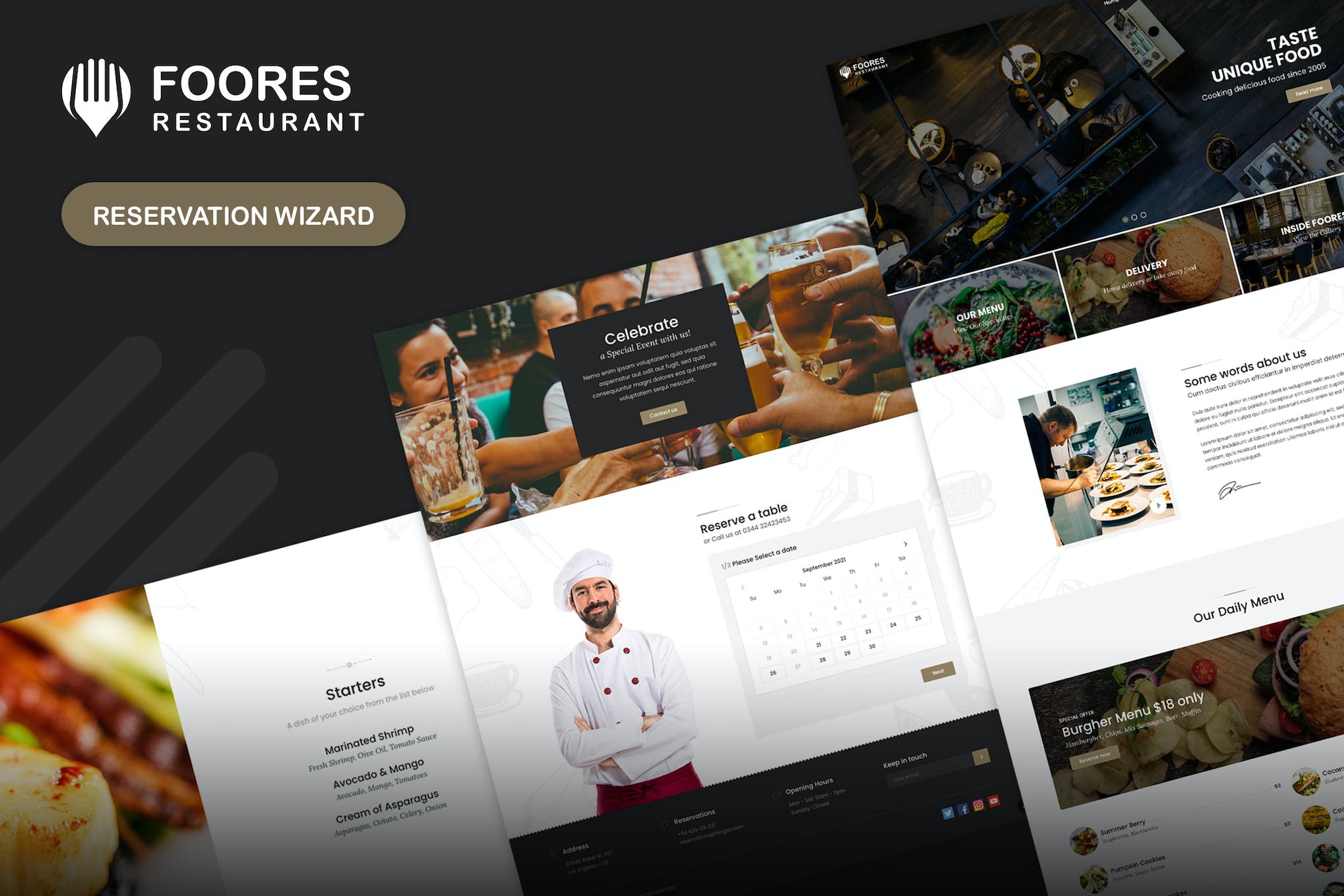 Foores – Restaurant Site Template