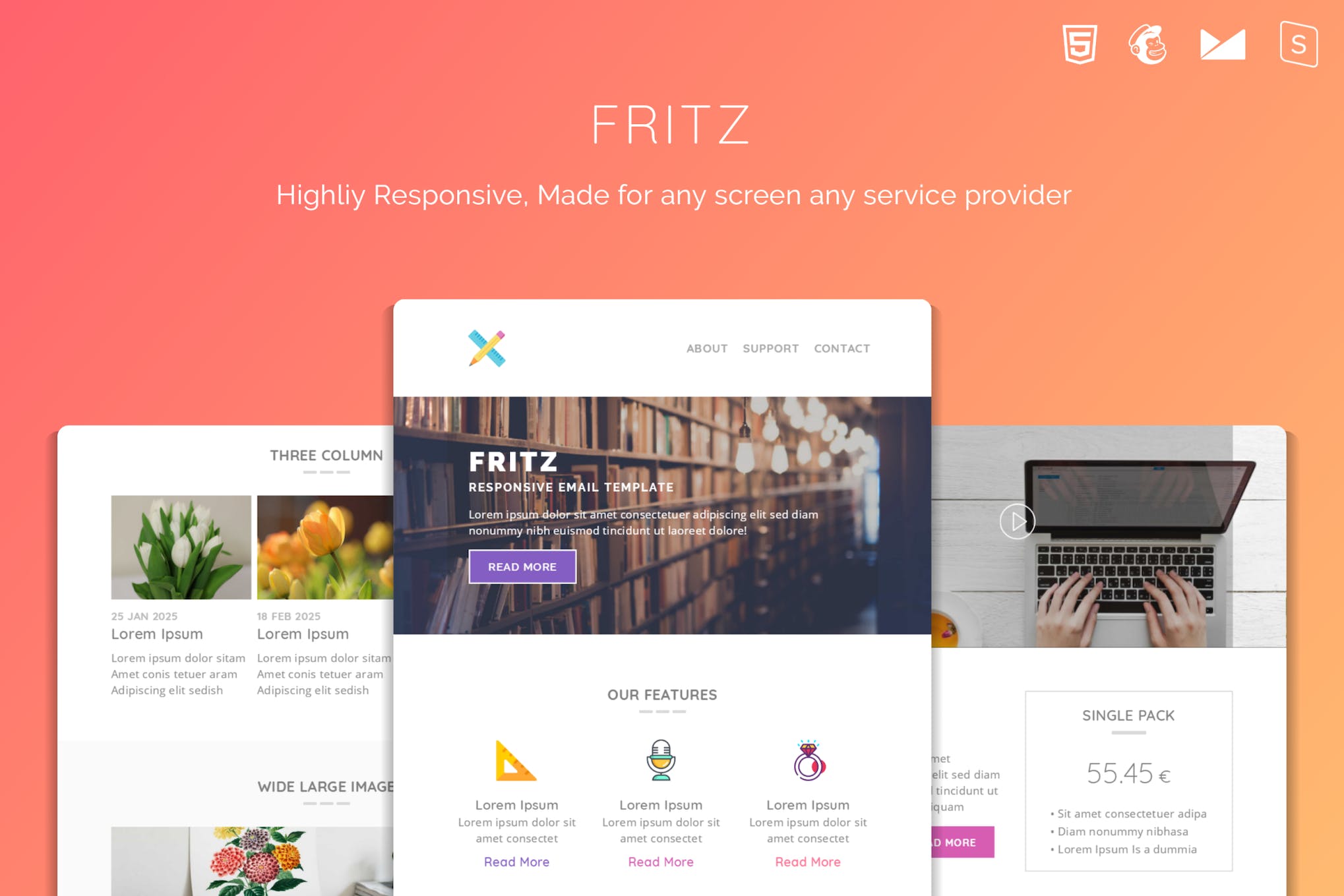 Fritz Responsive Multipurpose Email Template