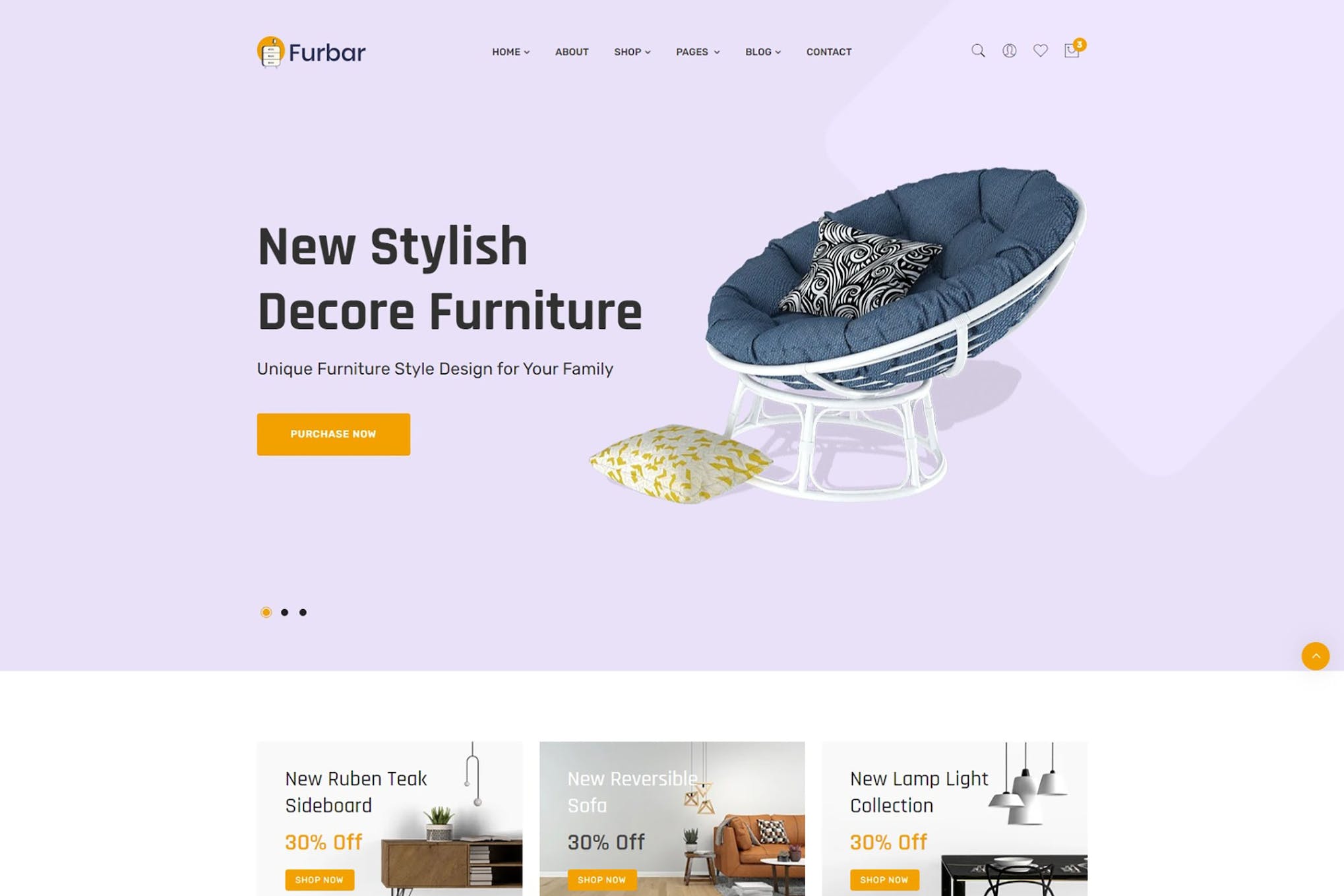 Furbar – Furniture eCommerce Bootstrap 5 Template