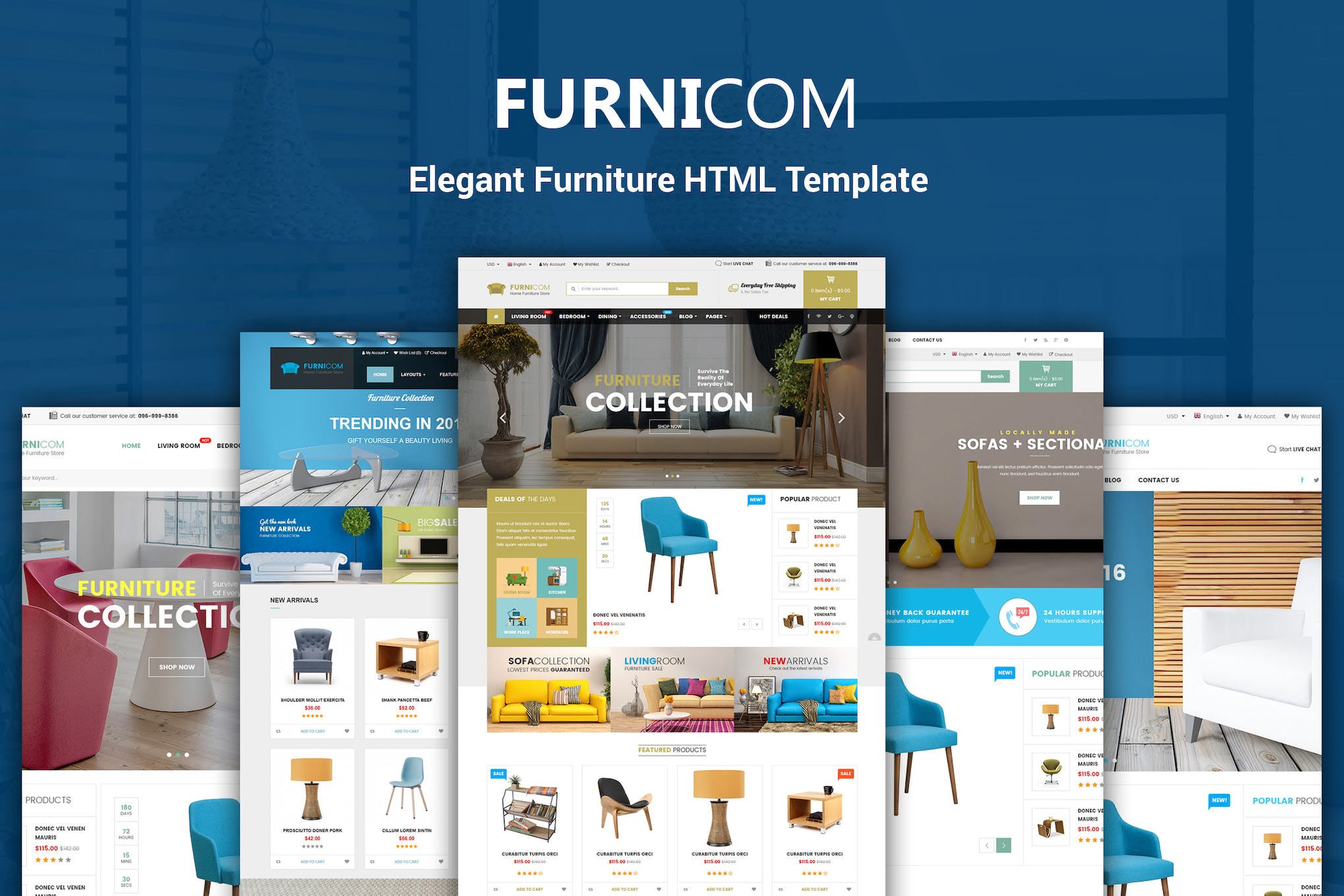 Furnicom – Furniture & Interior HTML Template