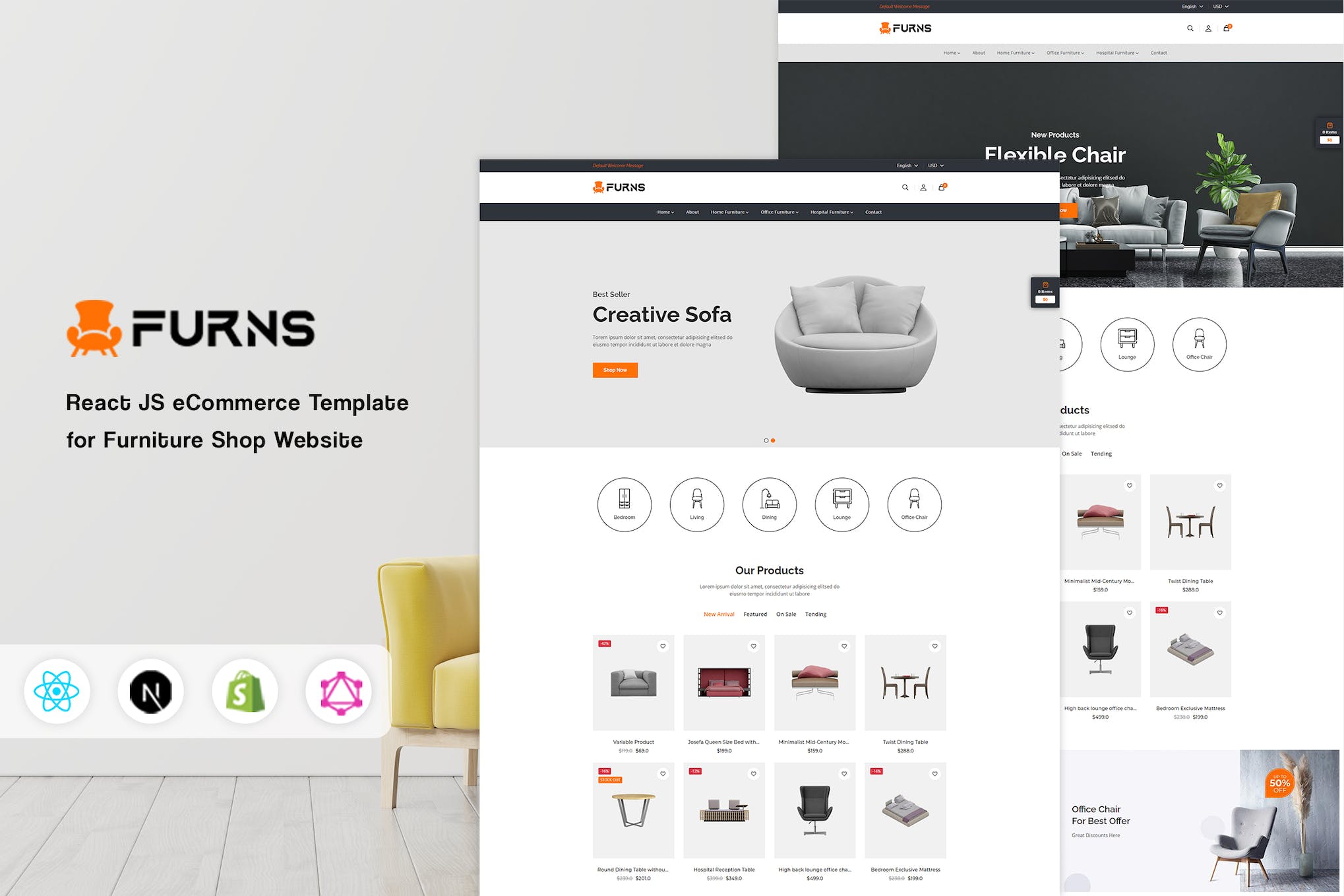 Furns – React eCommerce Template