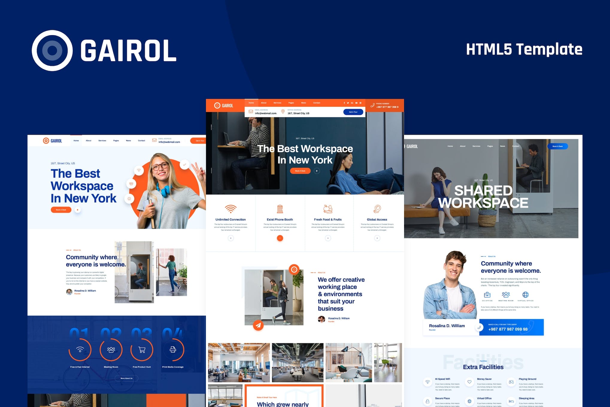 Gairol – Coworking Space HTML5 Template