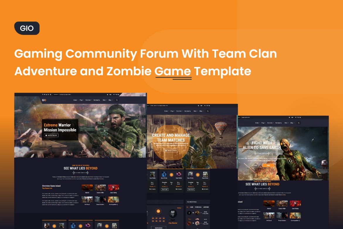 GIO – Gaming Community Forum With Team Tournament