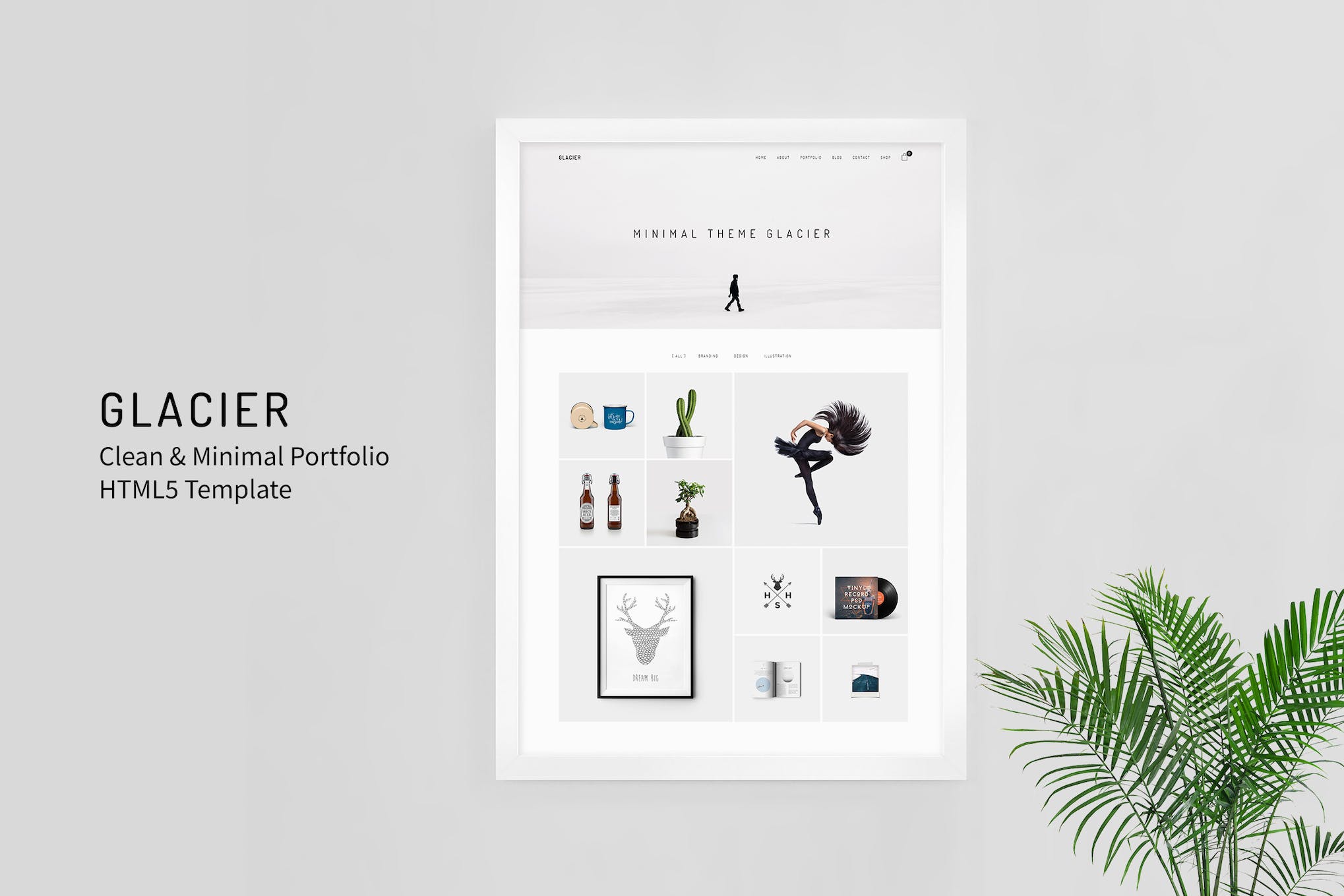 Glacier – Clean & Minimal Portfolio HTML5 Template