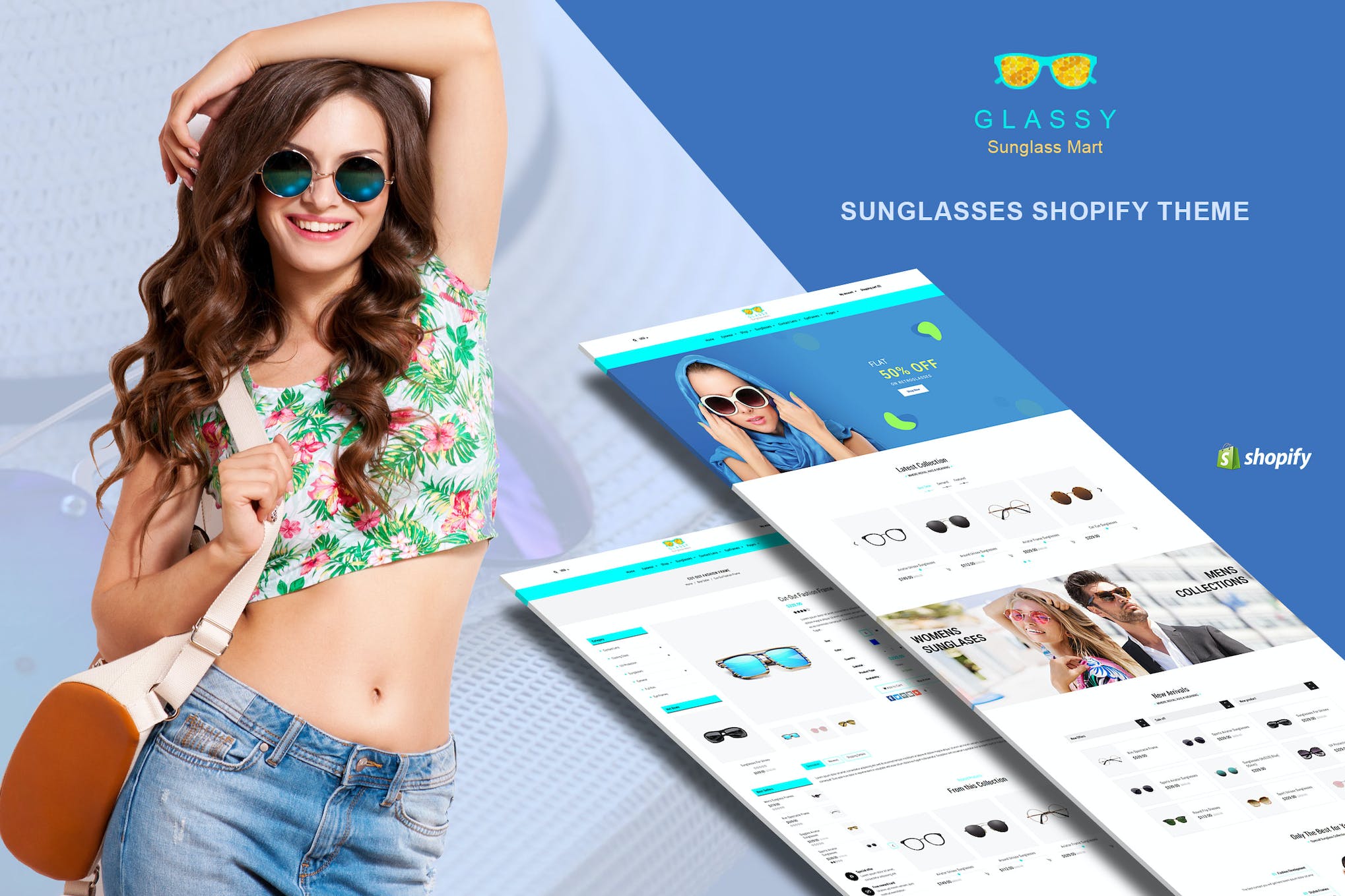 Glassy – Sunglasses, Fashion Shopify Theme