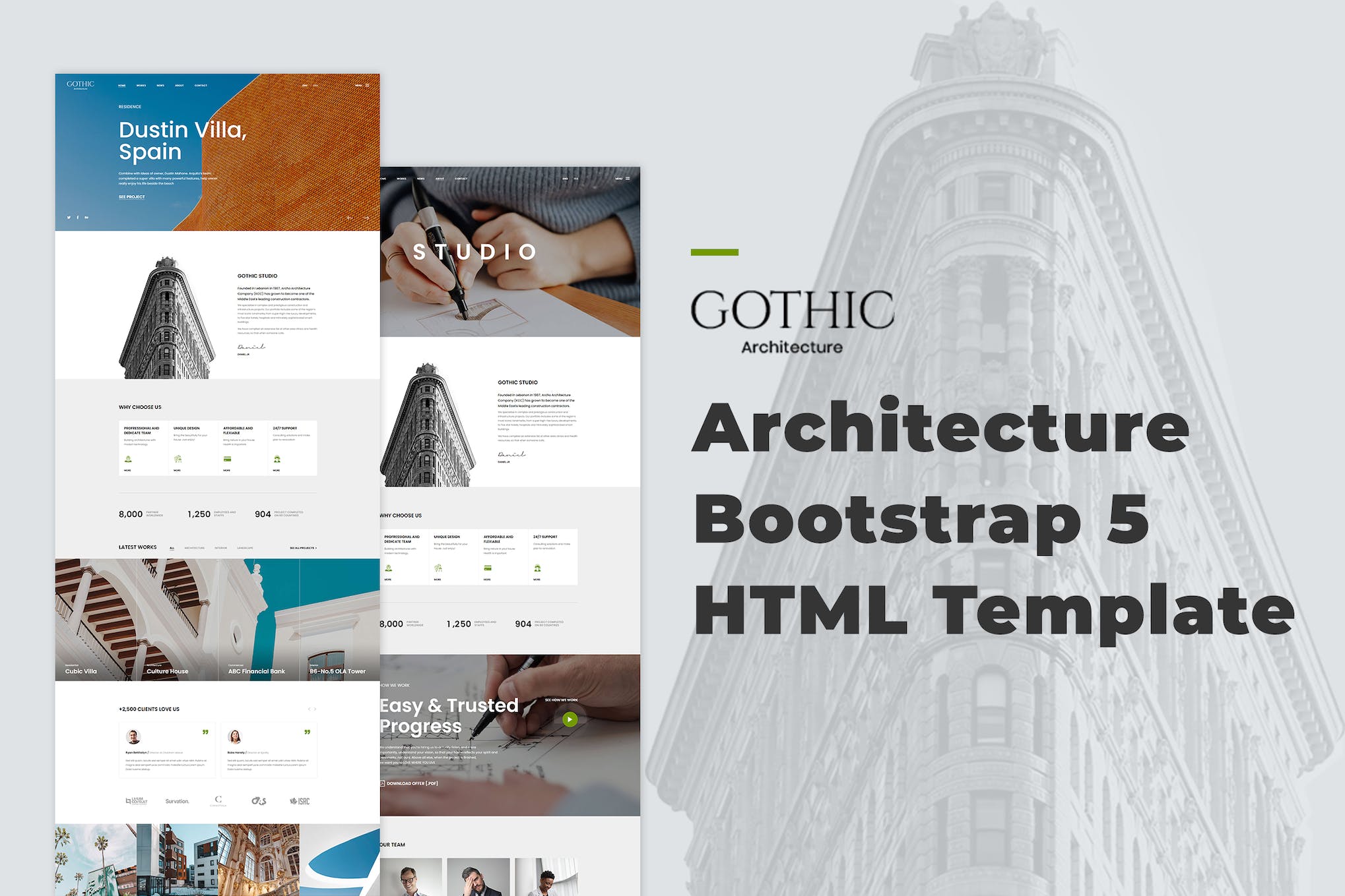 Gothic – Architecture Bootstrap5 HTML Template