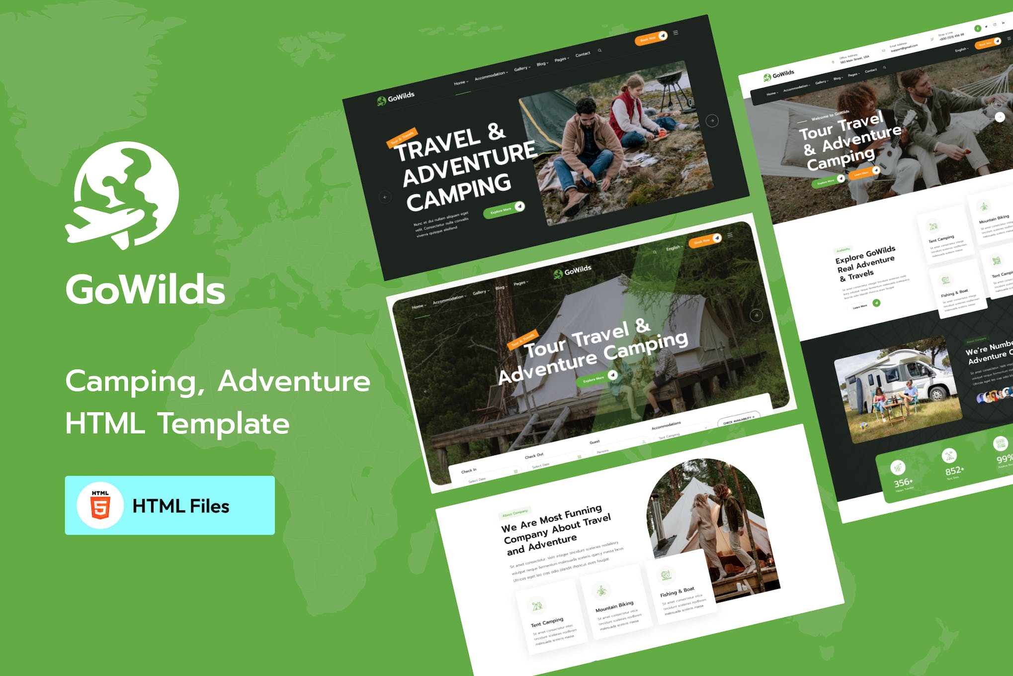 Gowilds – Travel & Tour Booking HTML Template