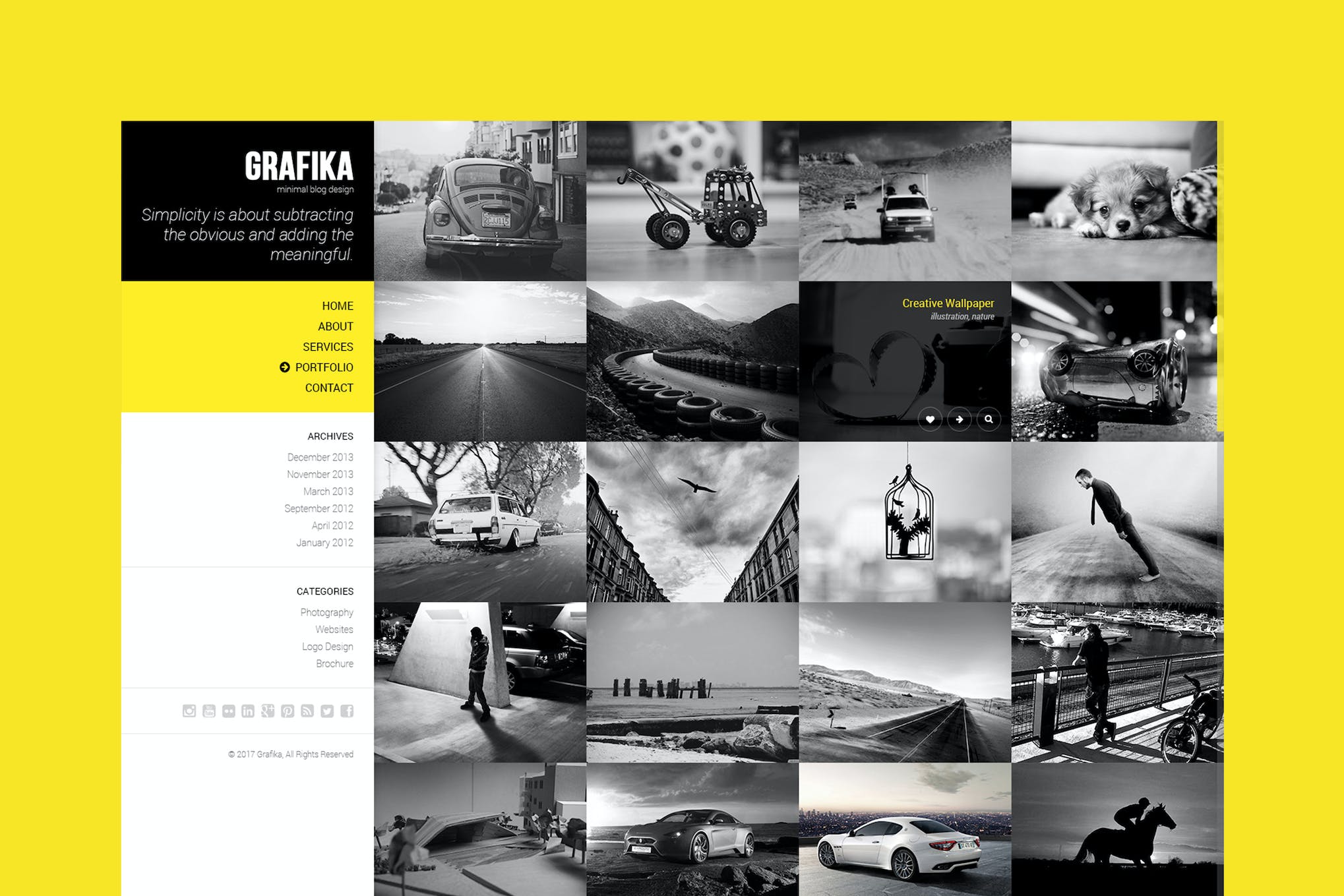 Grafika – Photography & Blog HTML Template