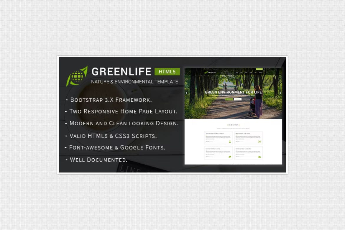 Greenlife – Nature & Environmental Template