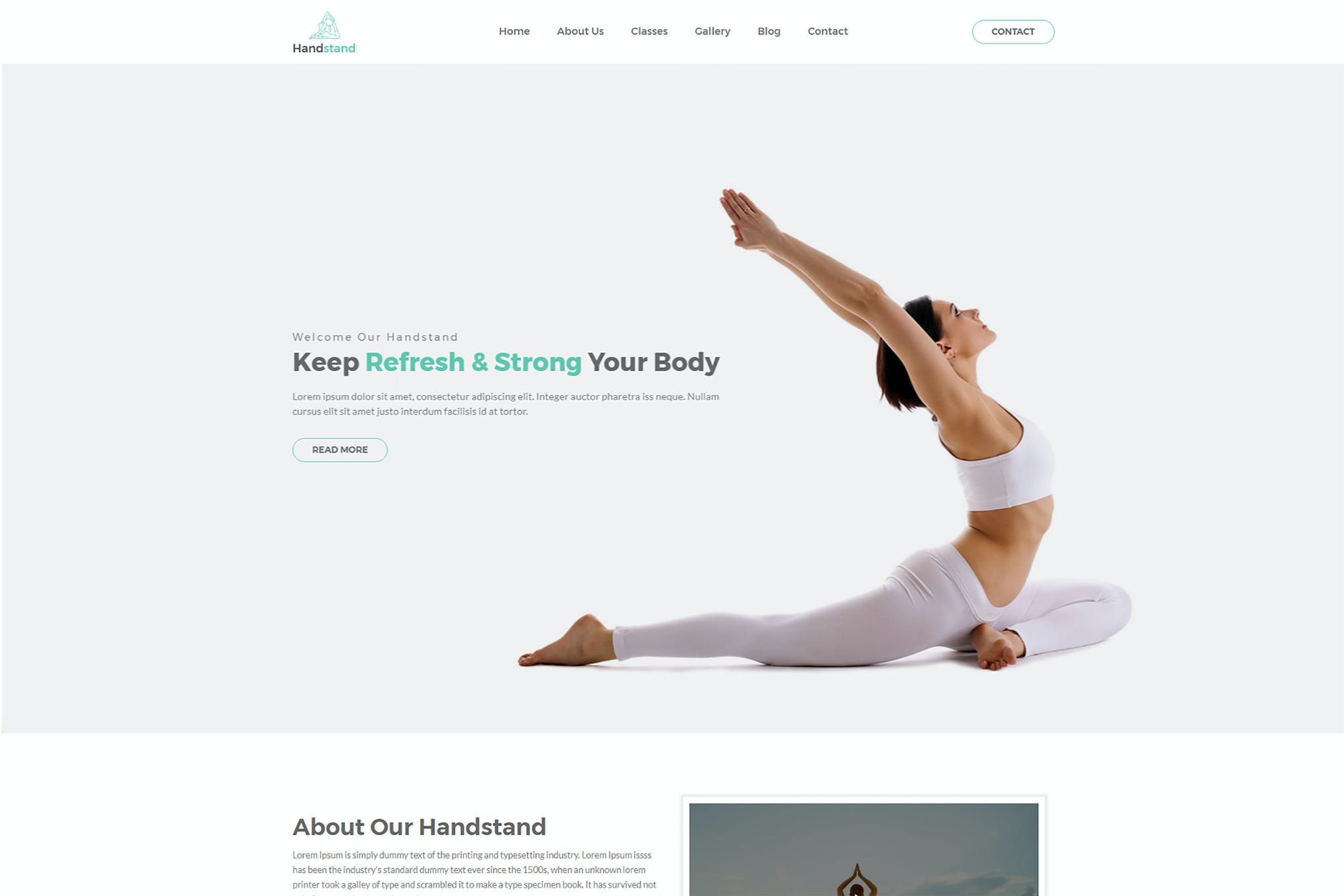 Handstand – Gym & Fitness HTML Template