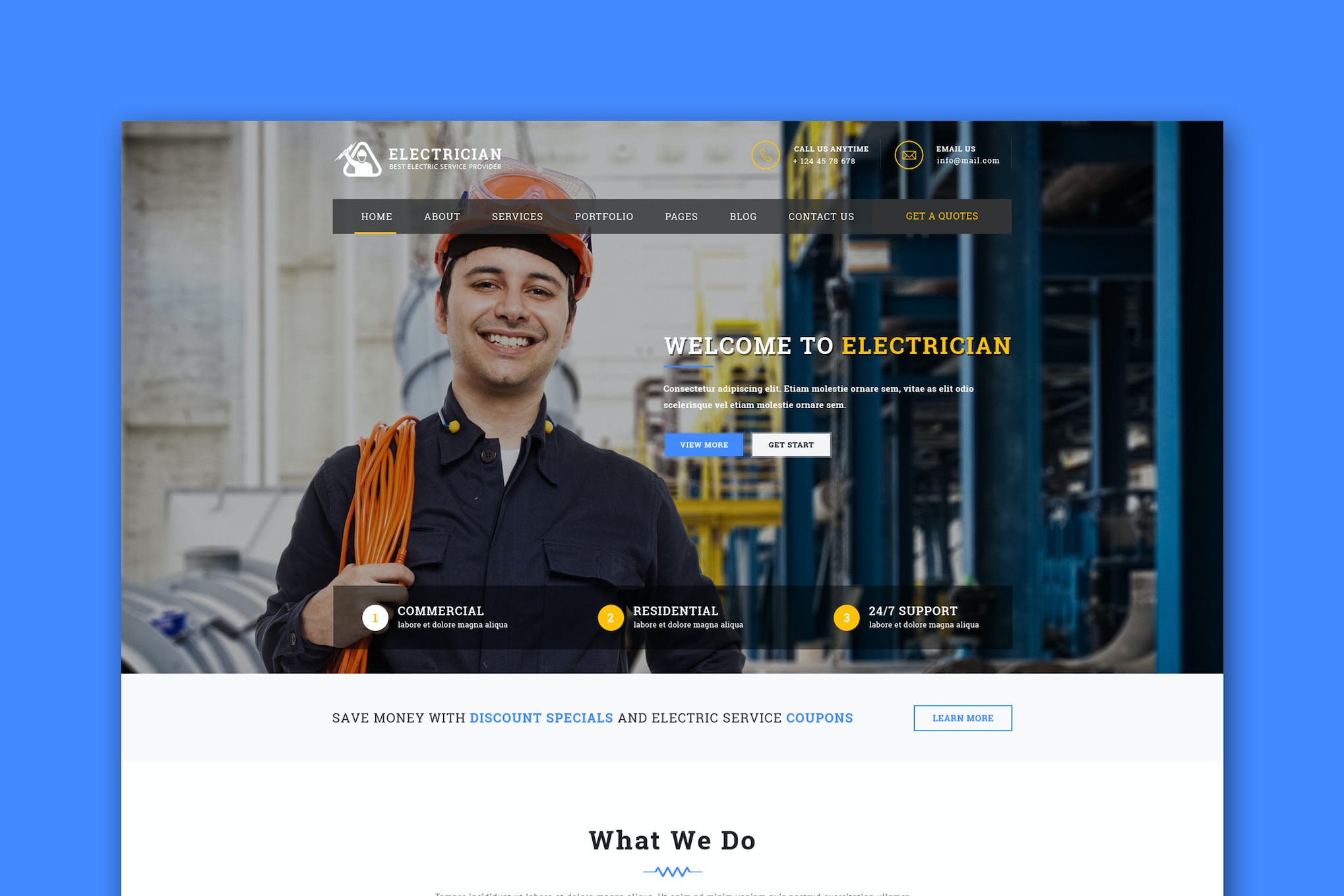 Handyman – Responsive HTML Template | Business