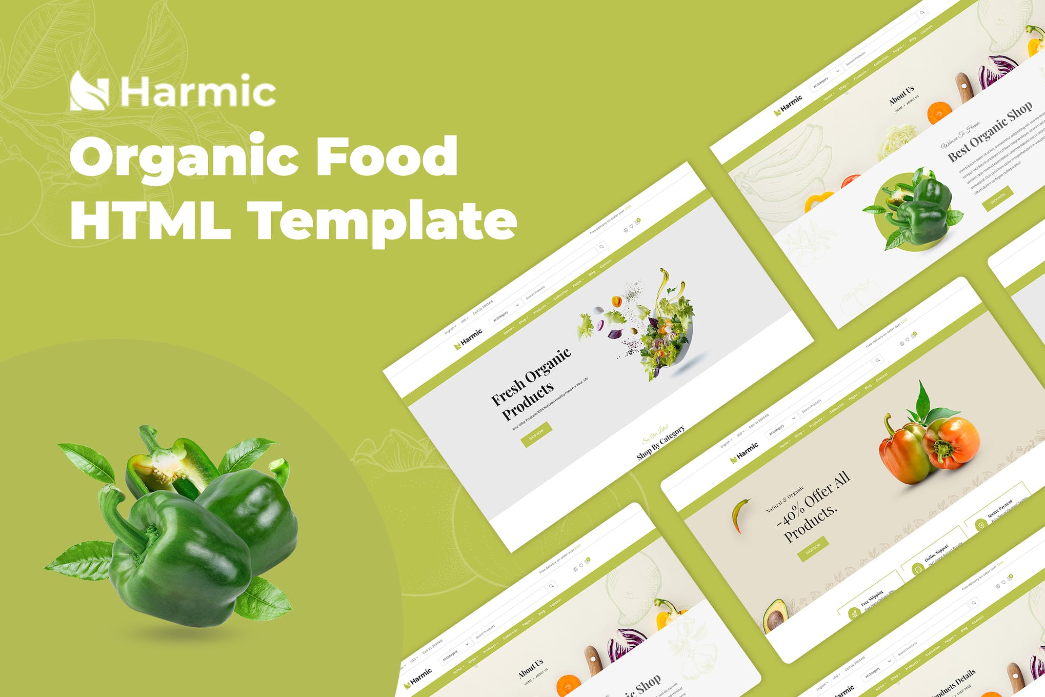 Harmic – Organic Food HTML Template