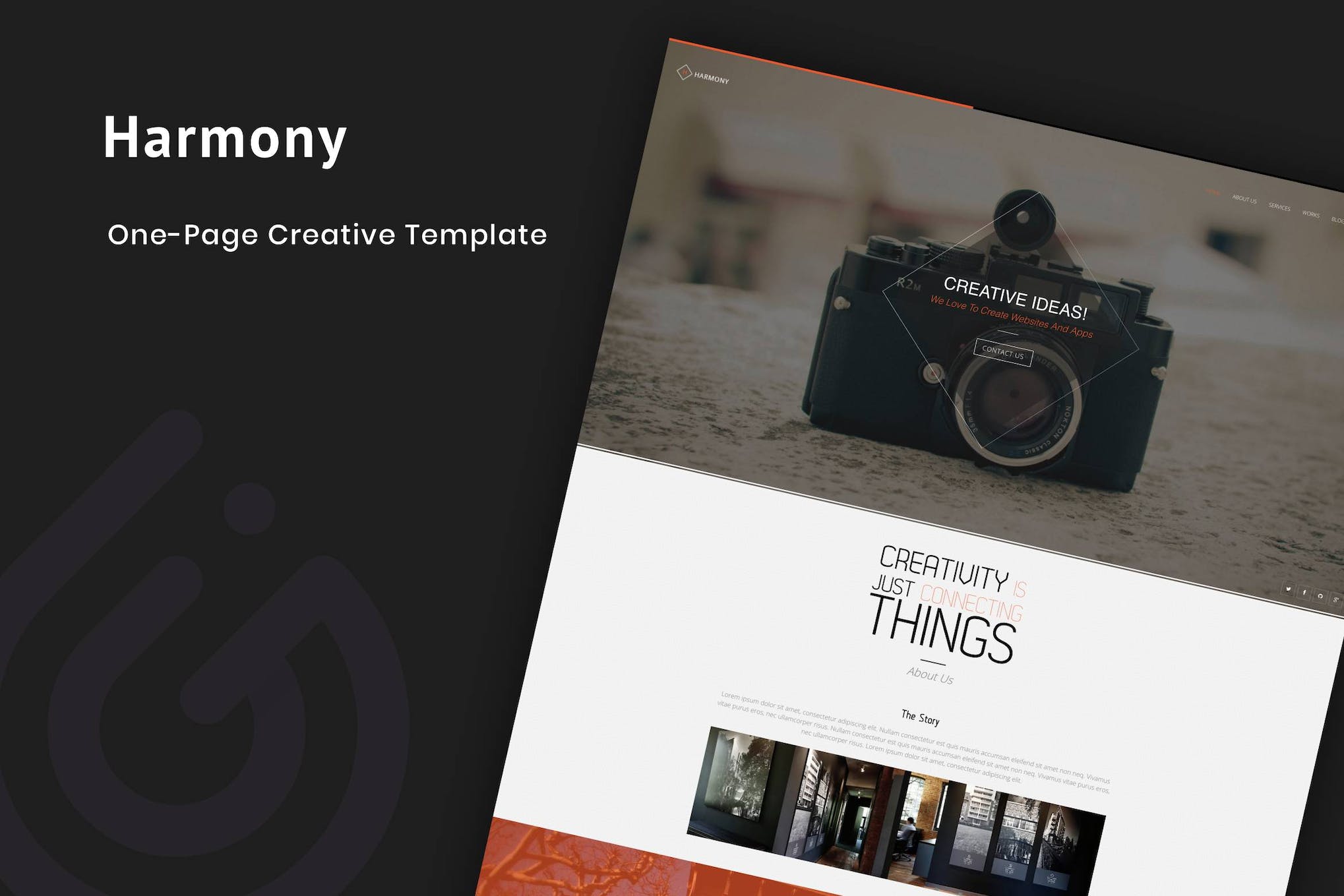 Harmony – Animated One-Page HTML 5 Template