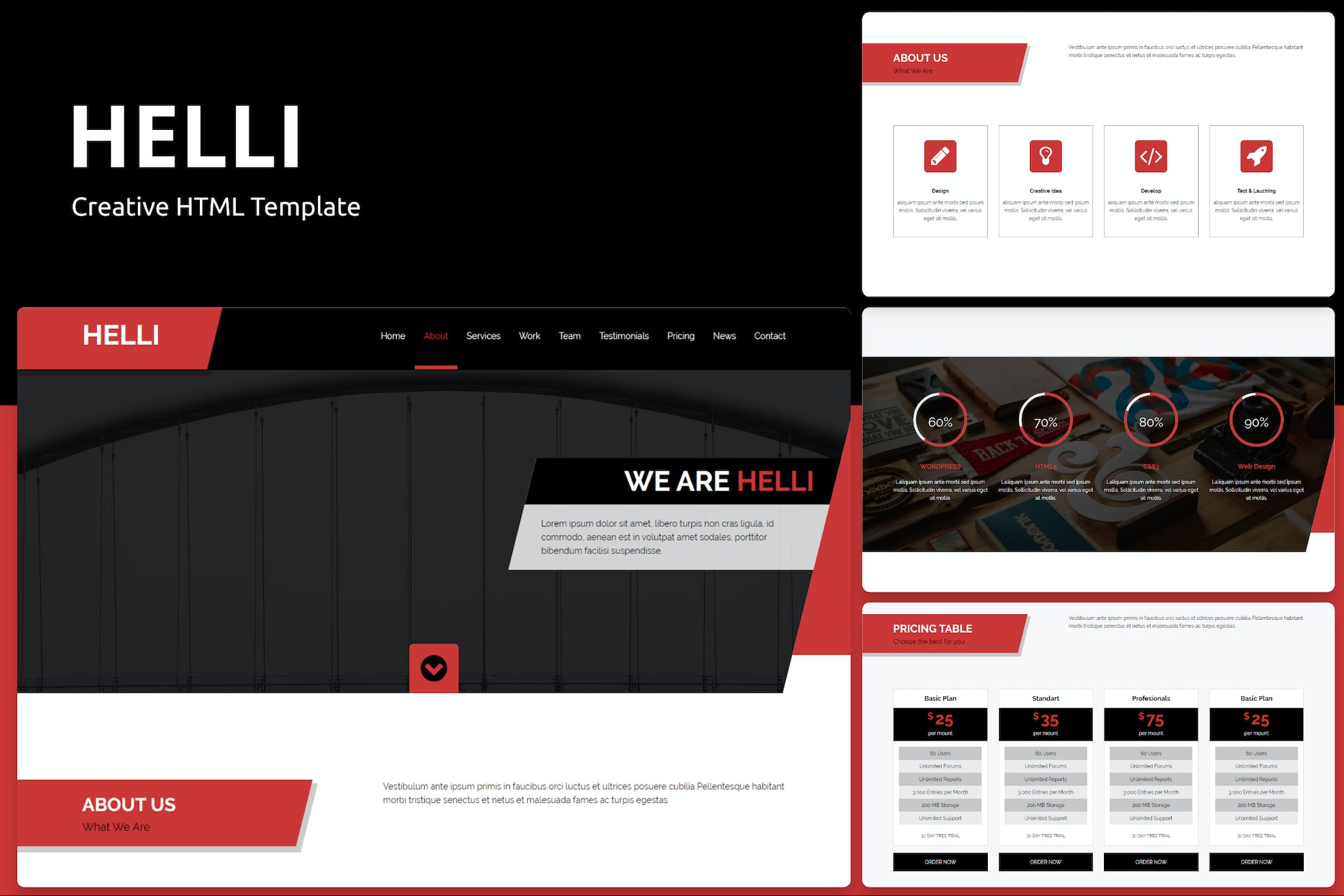 Helli – Creative HTML Template