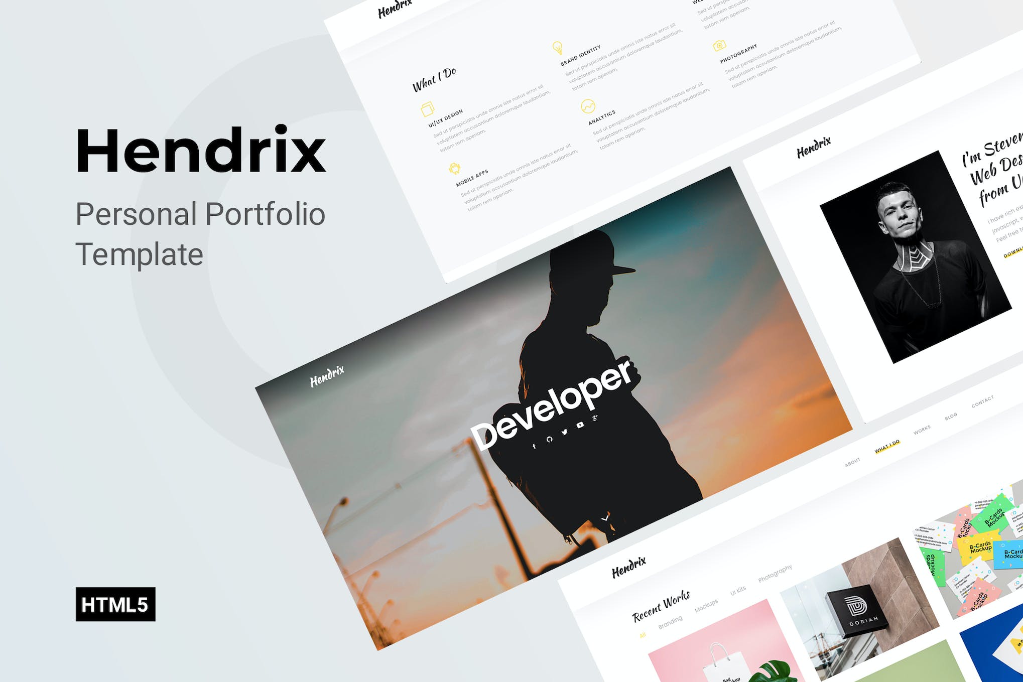 Hendrix – Personal Portfolio Template