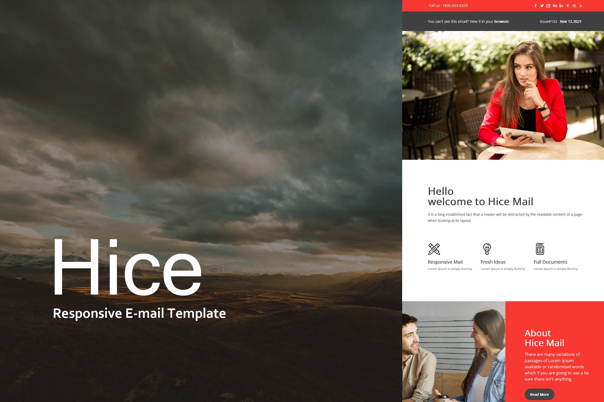 Hice Mail – Responsive E-mail Template