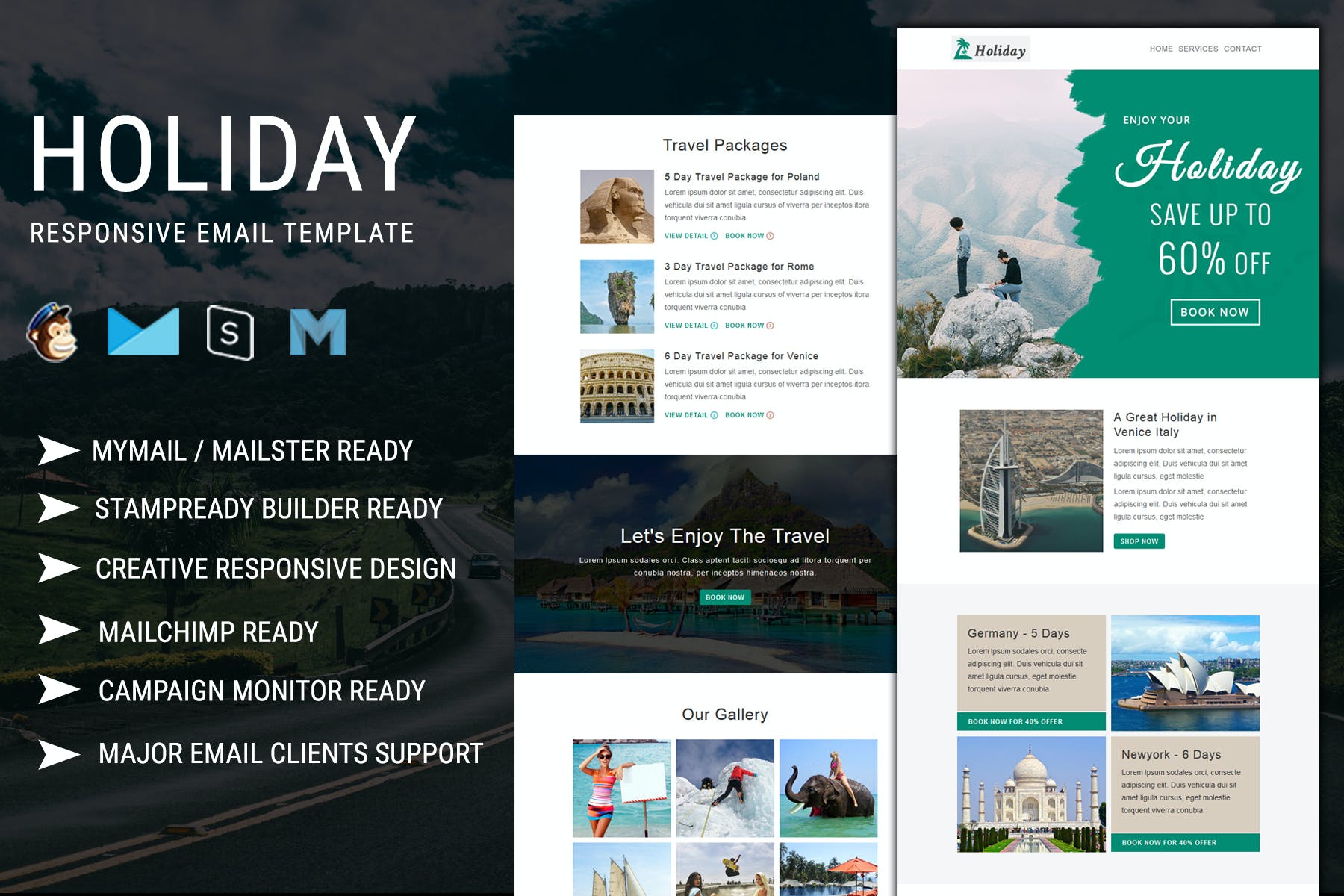 Holiday – Multipurpose Responsive Email Template