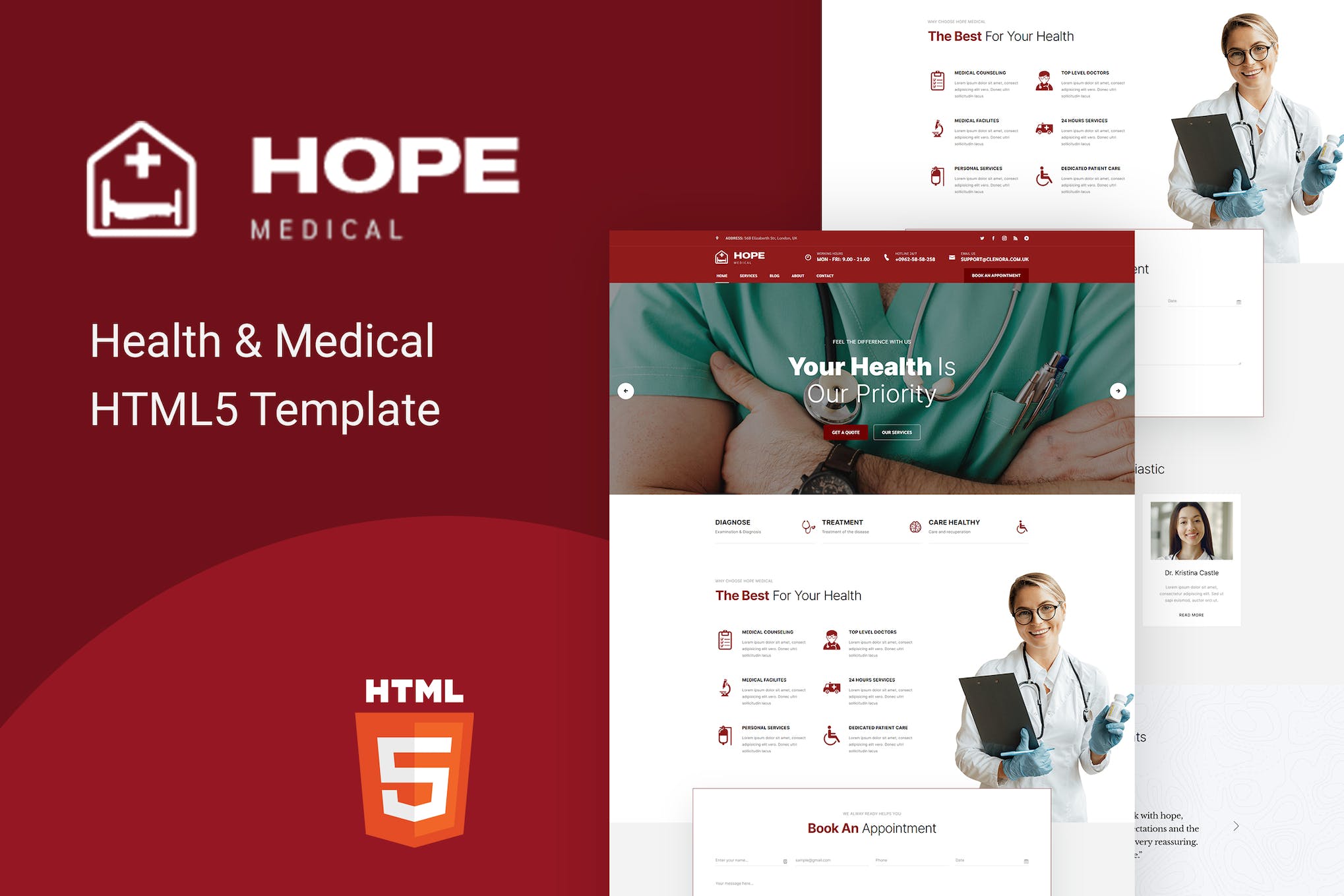 Hope – Health & Medical HTML5 Template