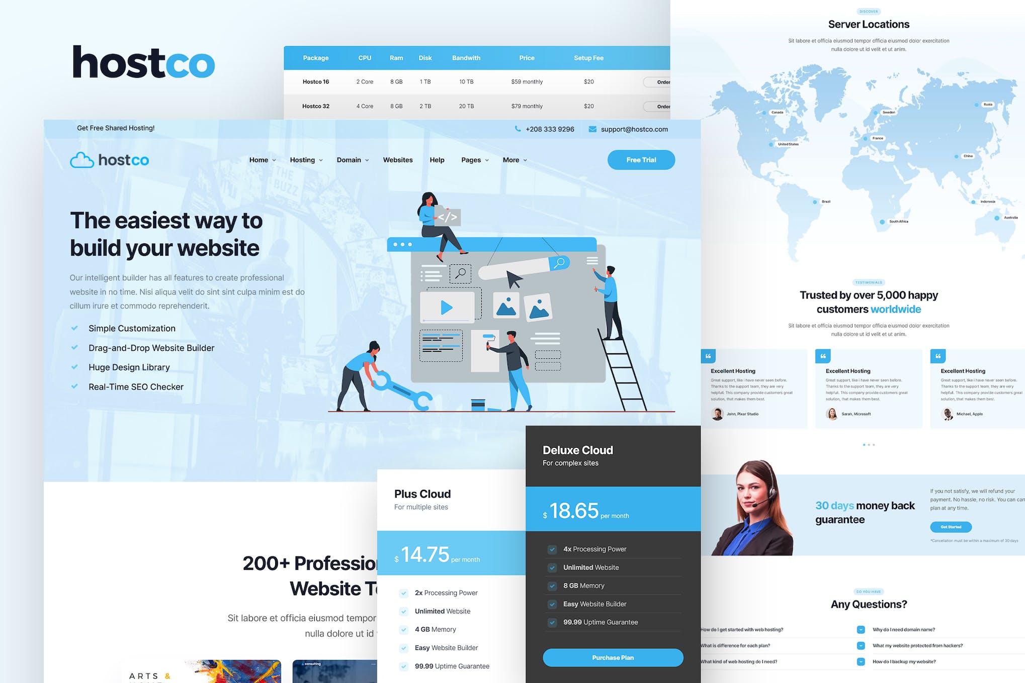 Hostco – Hosting HTML Template