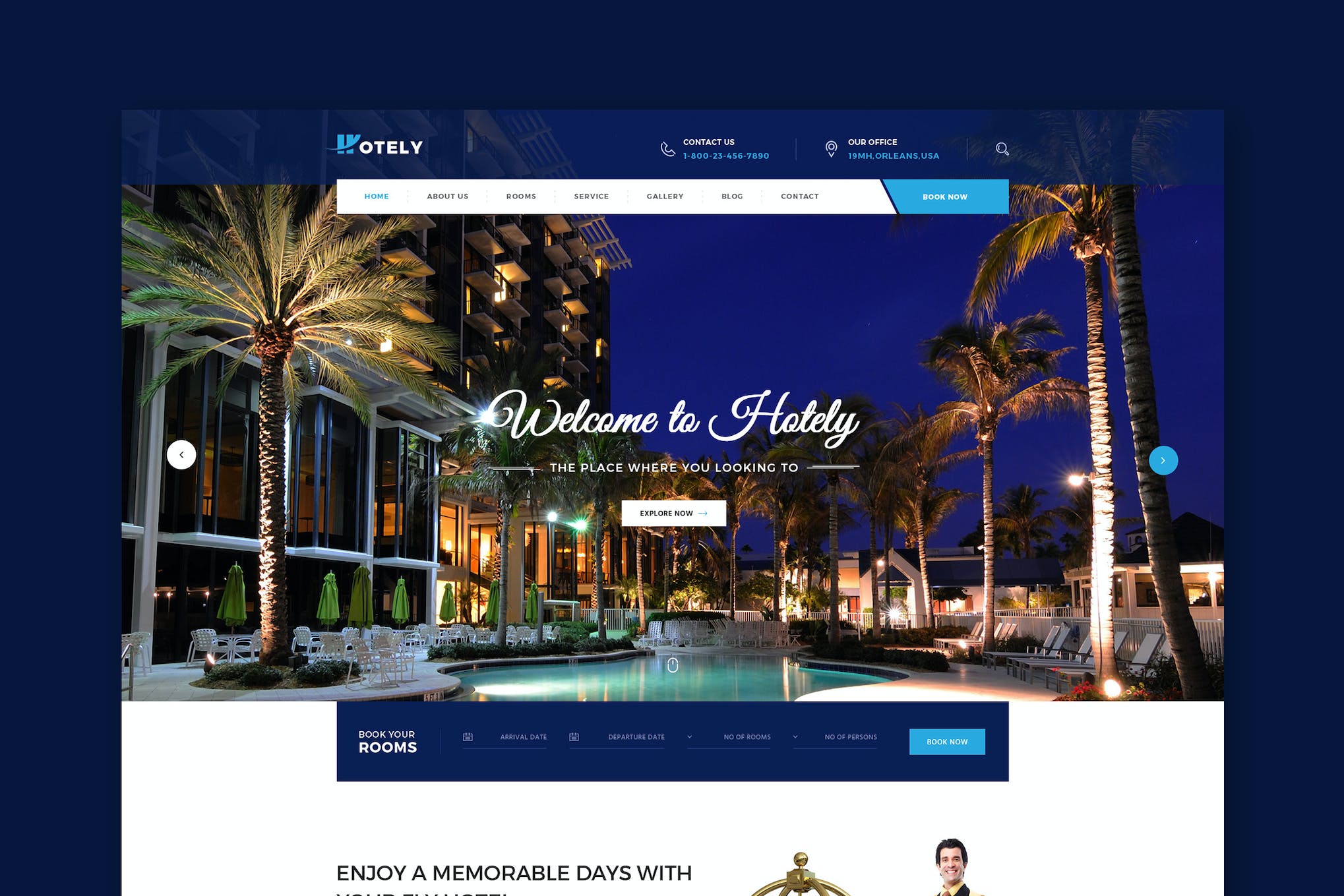 Hotely – Hotel Booking & Travel HTML Template