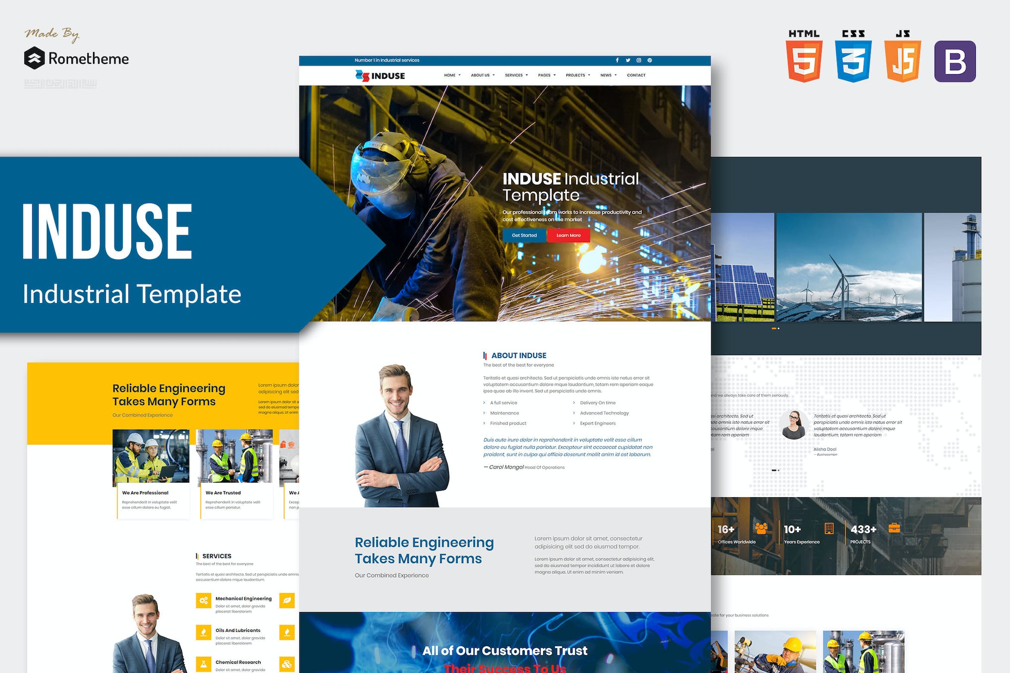 INDUSE – Industrial Services HTML Template RS