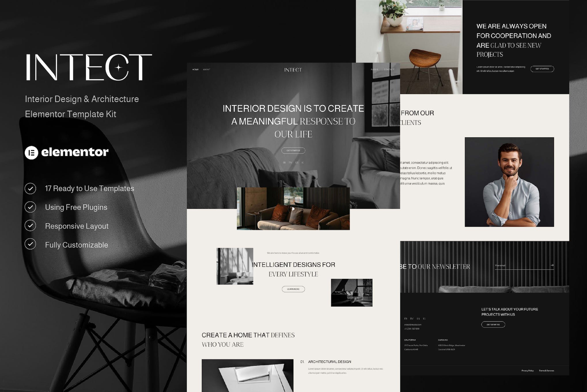 Intect – Interior Design & Architecture Elementor Template Kit