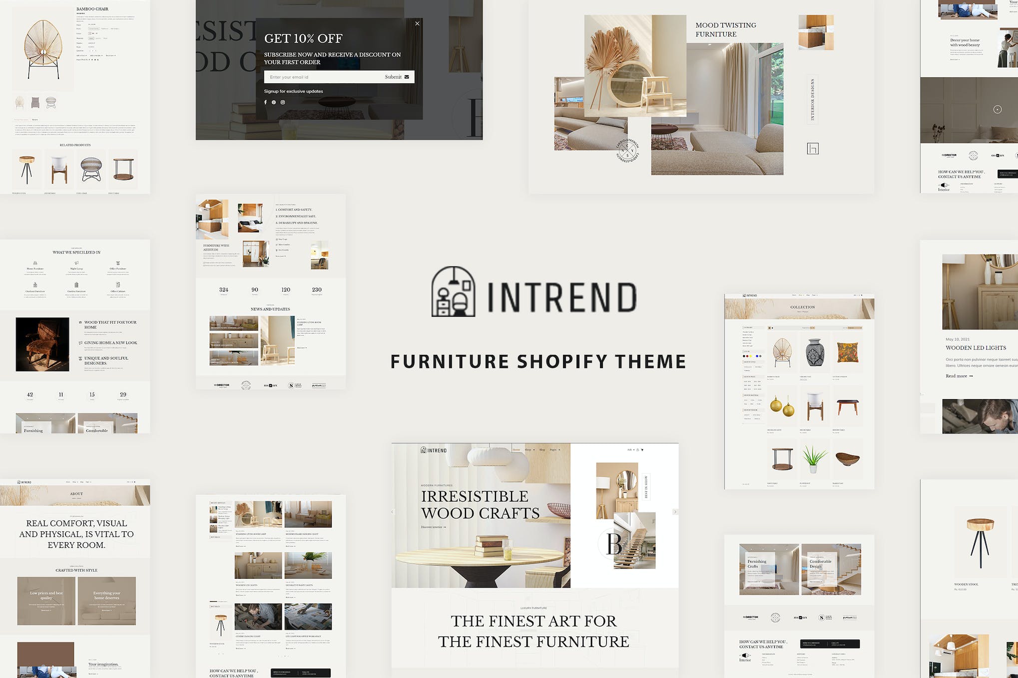 Intrend – Interior Shop, Furniture Shopify Store