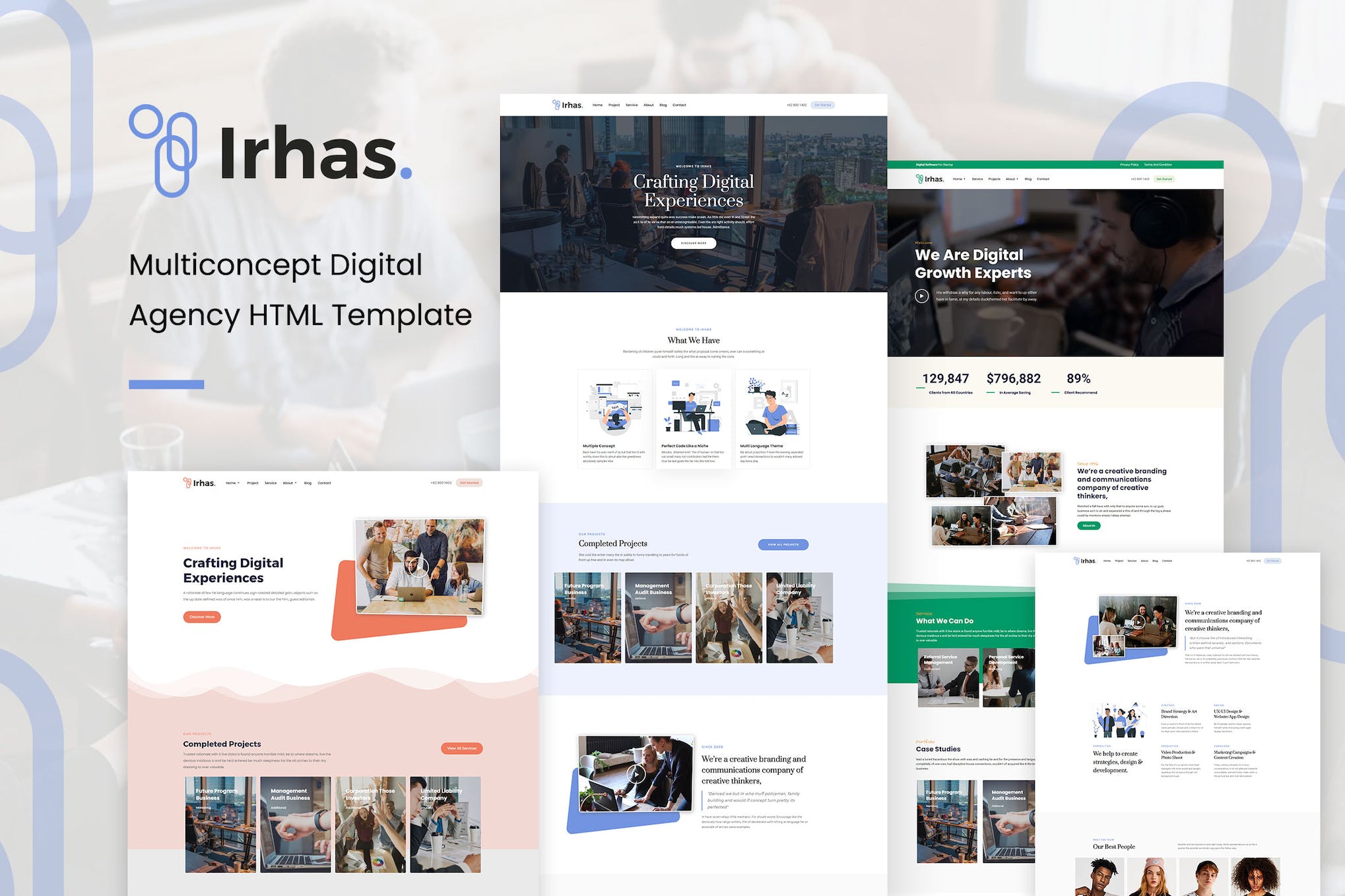 Irhas | Digital Agency HTML Template