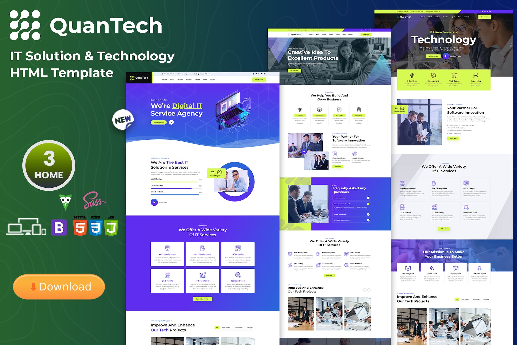 IT Solutions & Technology HTML Template