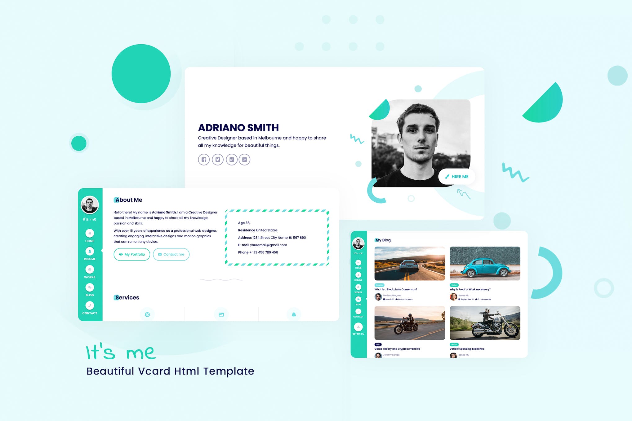 It’s me – Premium Resume Html Template