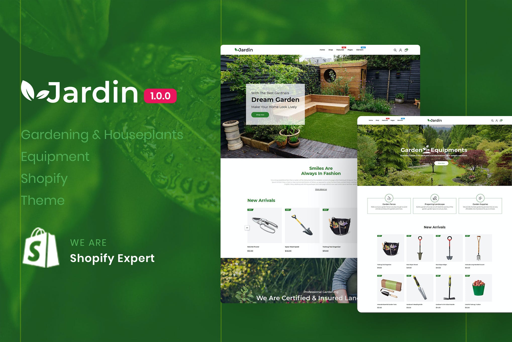 Jardin – Gardening & Houseplants Equipment Shopify