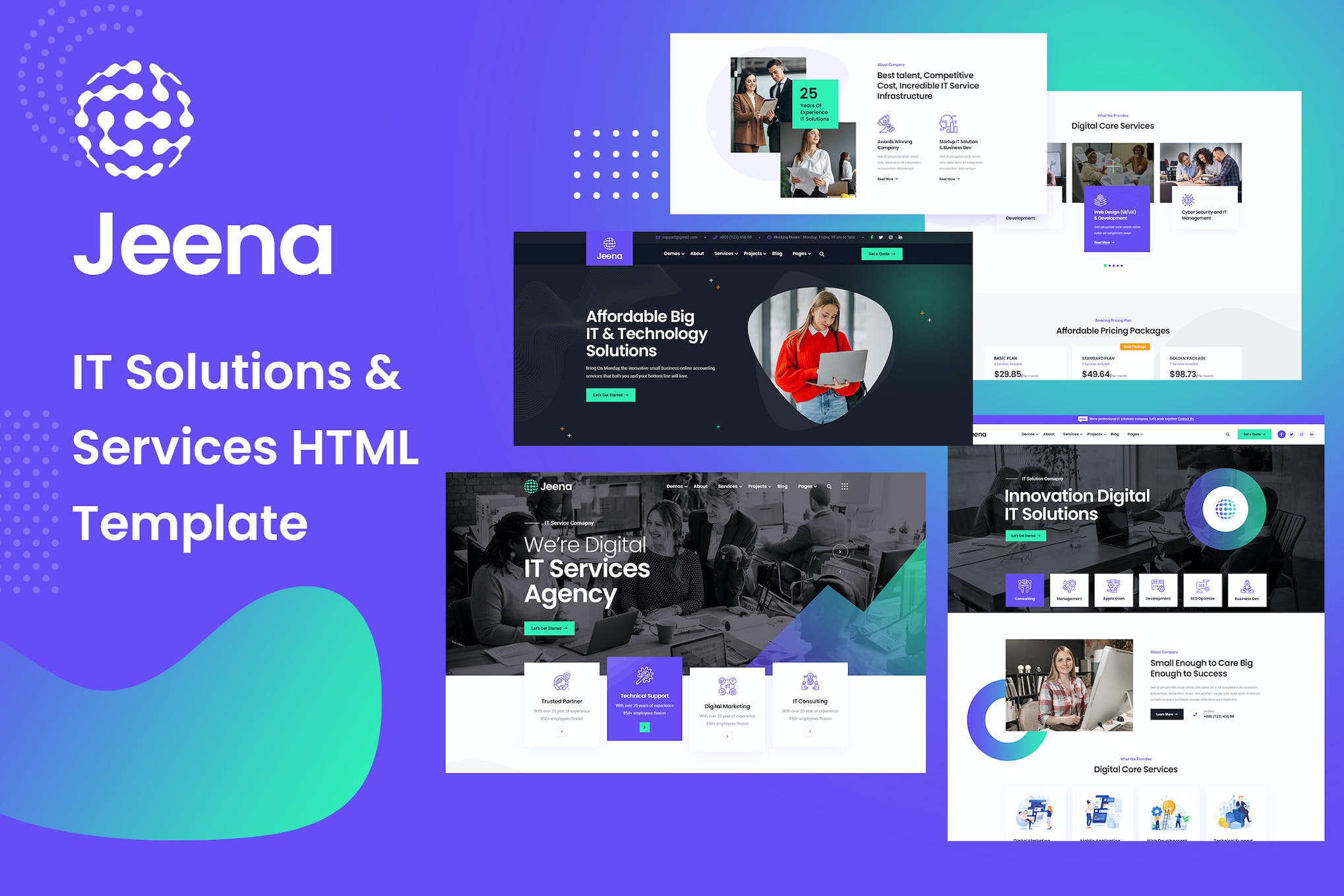 Jeena – Technology & IT Solutions HTML Template