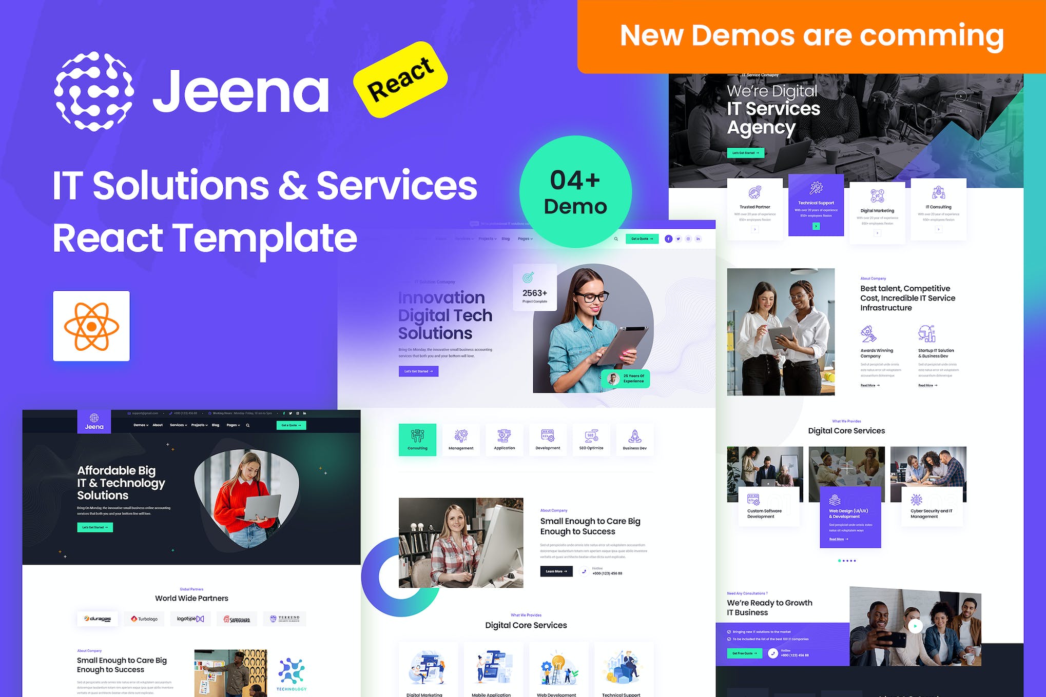 Jeena – Technology & IT Solutions React Template