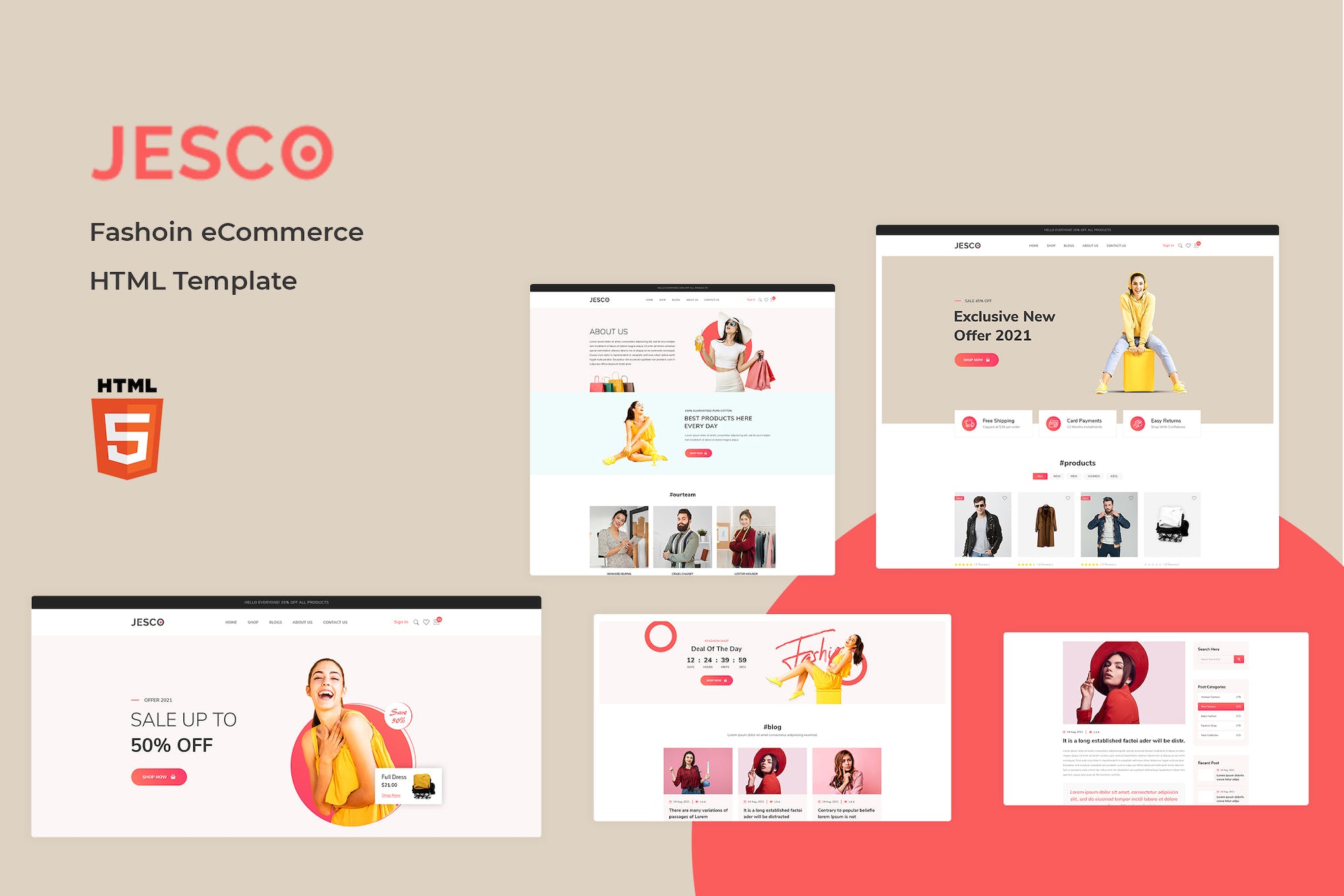 Jesco – Fashion eCommerce HTML Template