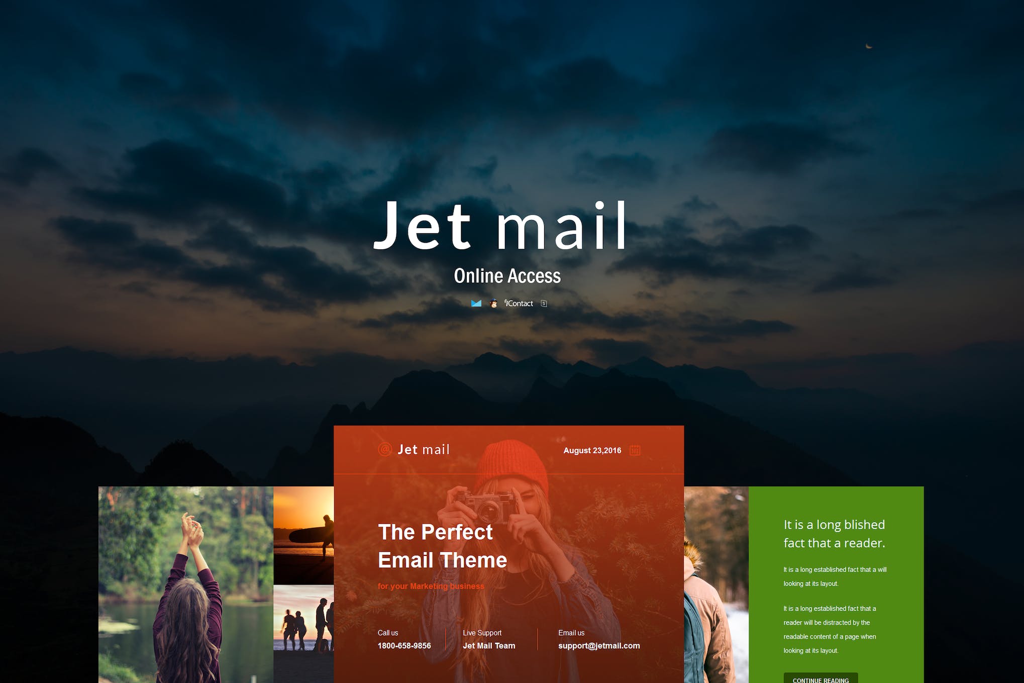 Jet mail – Responsive E-mail Template