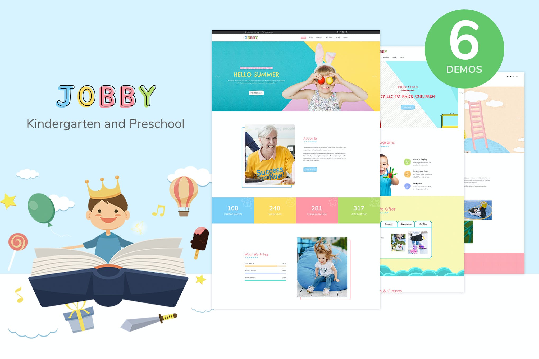 Jobby – Day Care and Kindergarten HTML5 Template