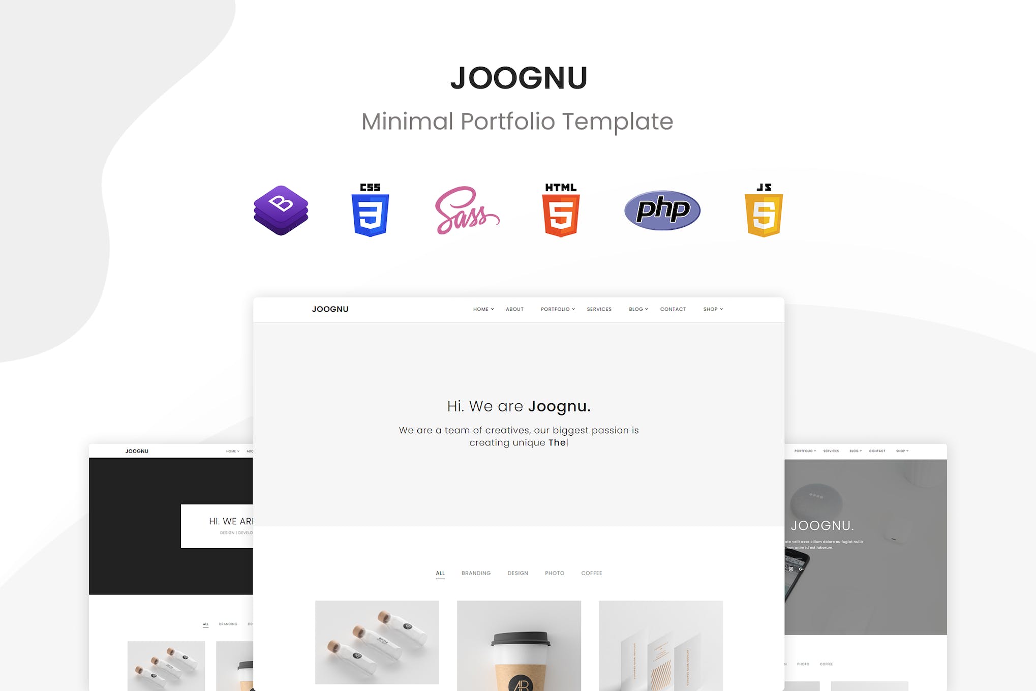 Joognu – Minimal Portfolio Template