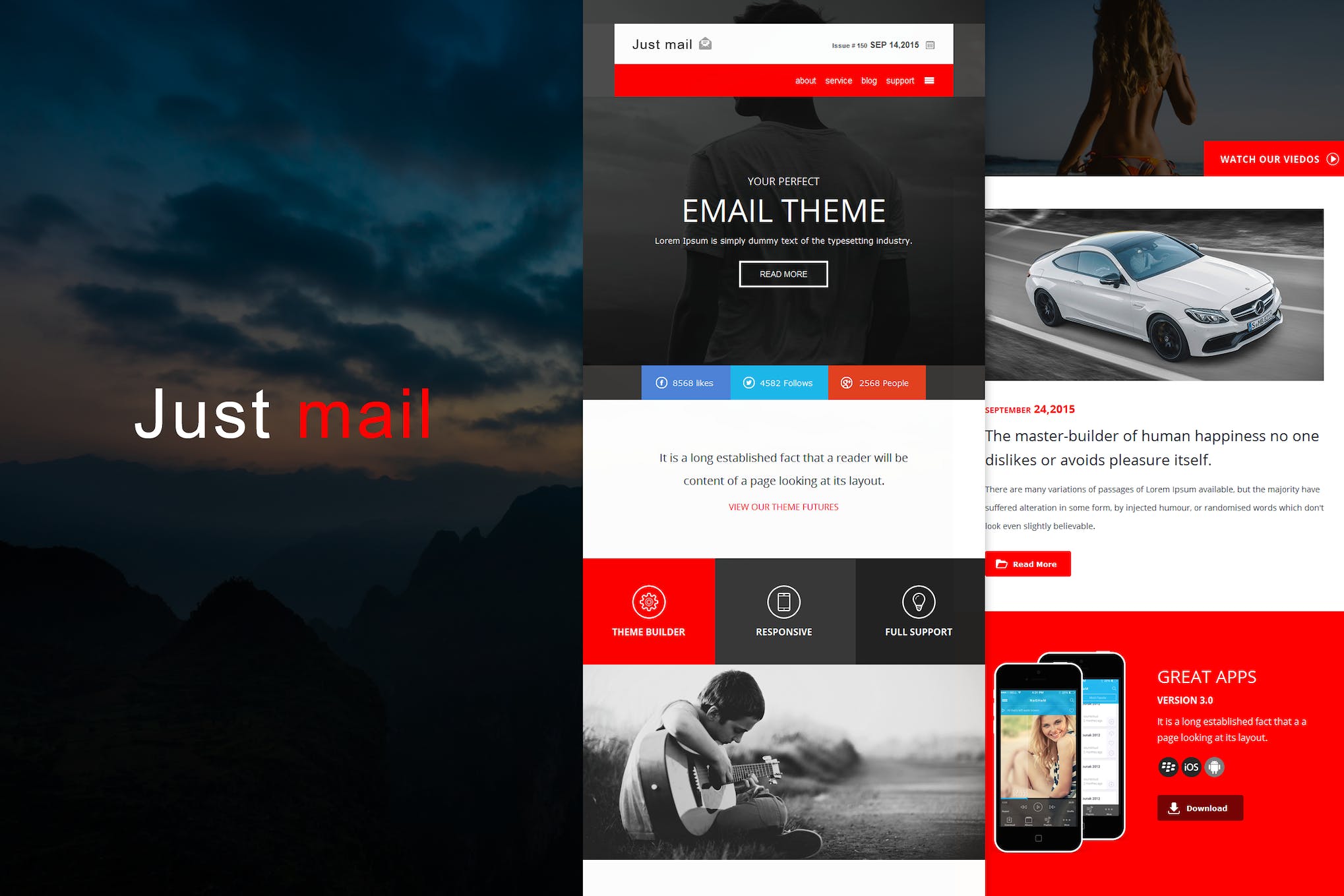 Just mail – Responsive E-mail Template