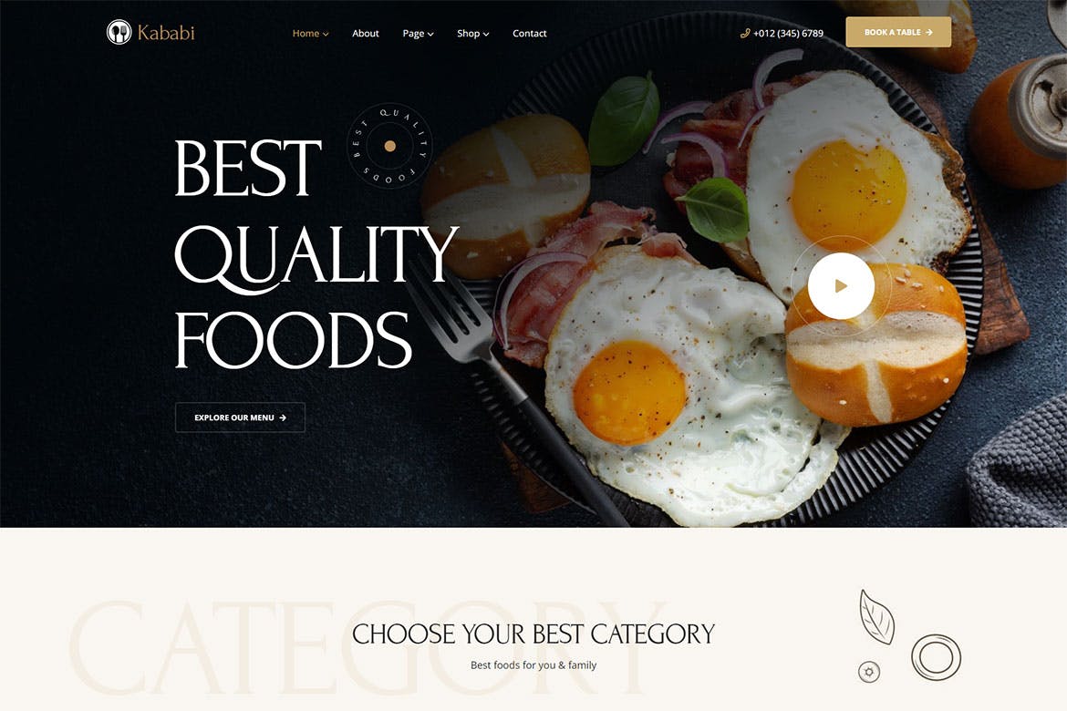 Kababi – Restaurant HTMLTemplate