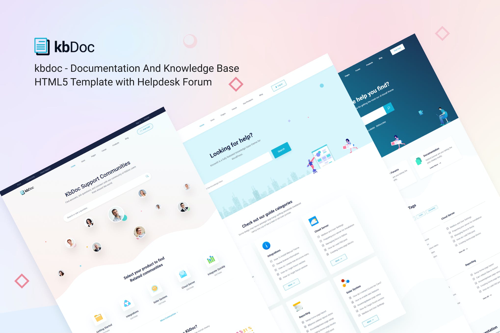 kbDoc – Documentation & Forum HTML Template