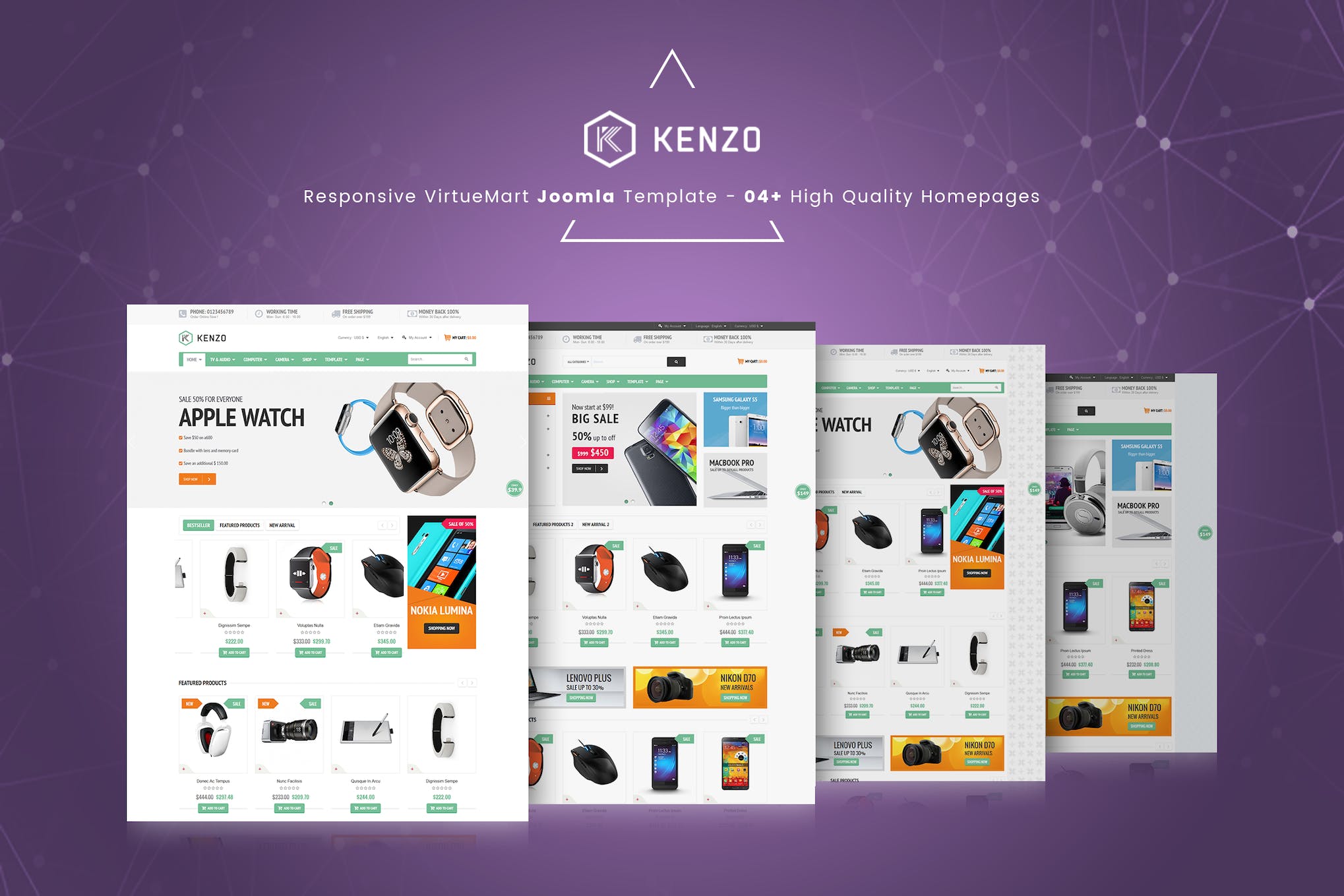 Kenzo – Responsive VirtueMart Joomla Template