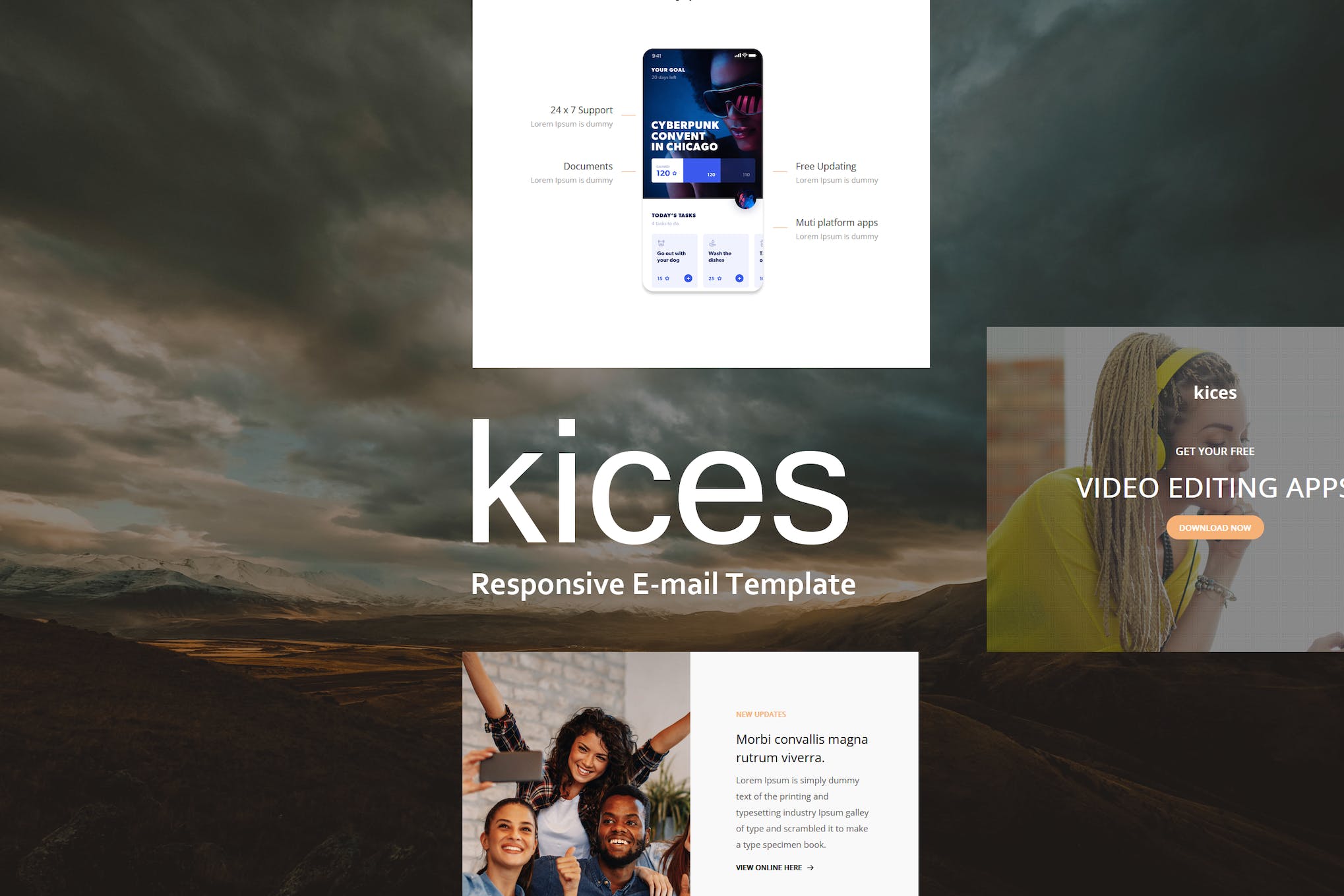 kices Mail – Responsive E-mail Template