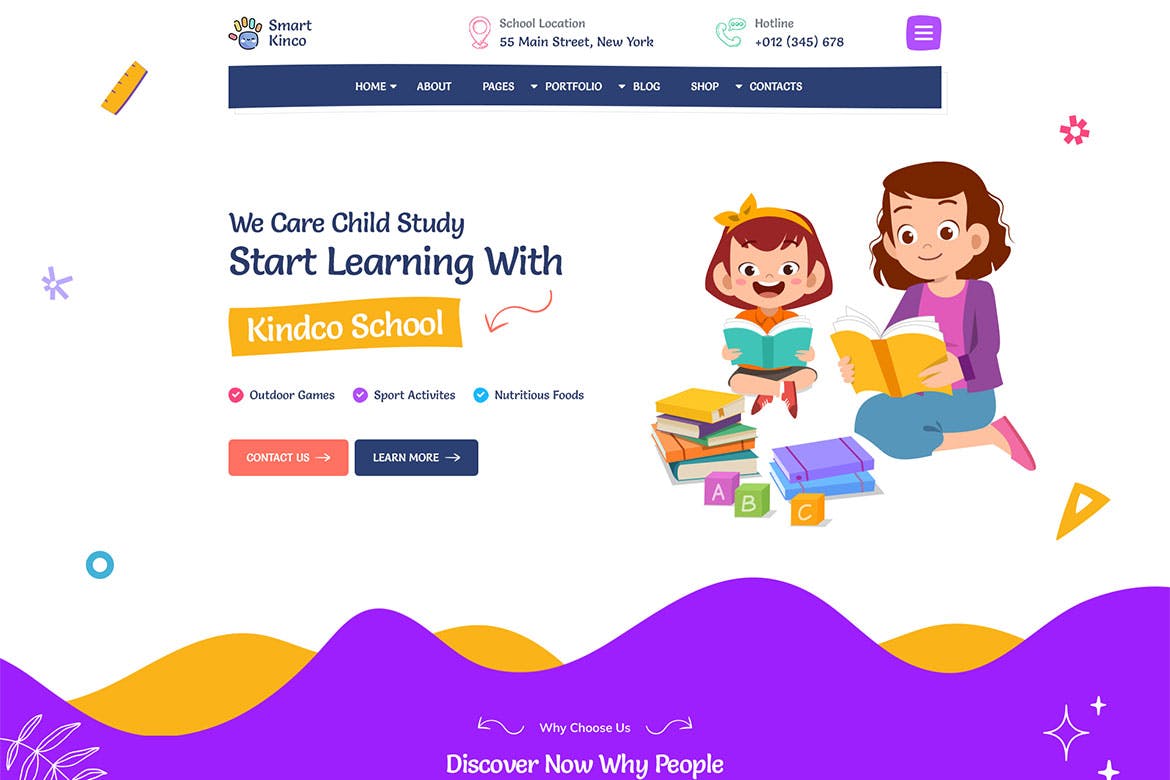 Kinco – Day Care & Kindergarten HTML Template